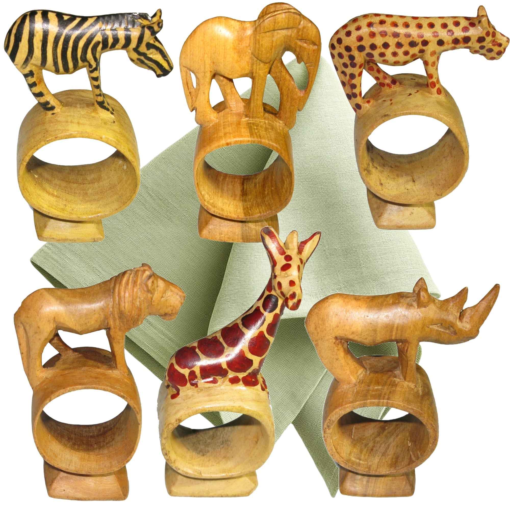 Olivewood napkin rings - FriendlyTradingCo