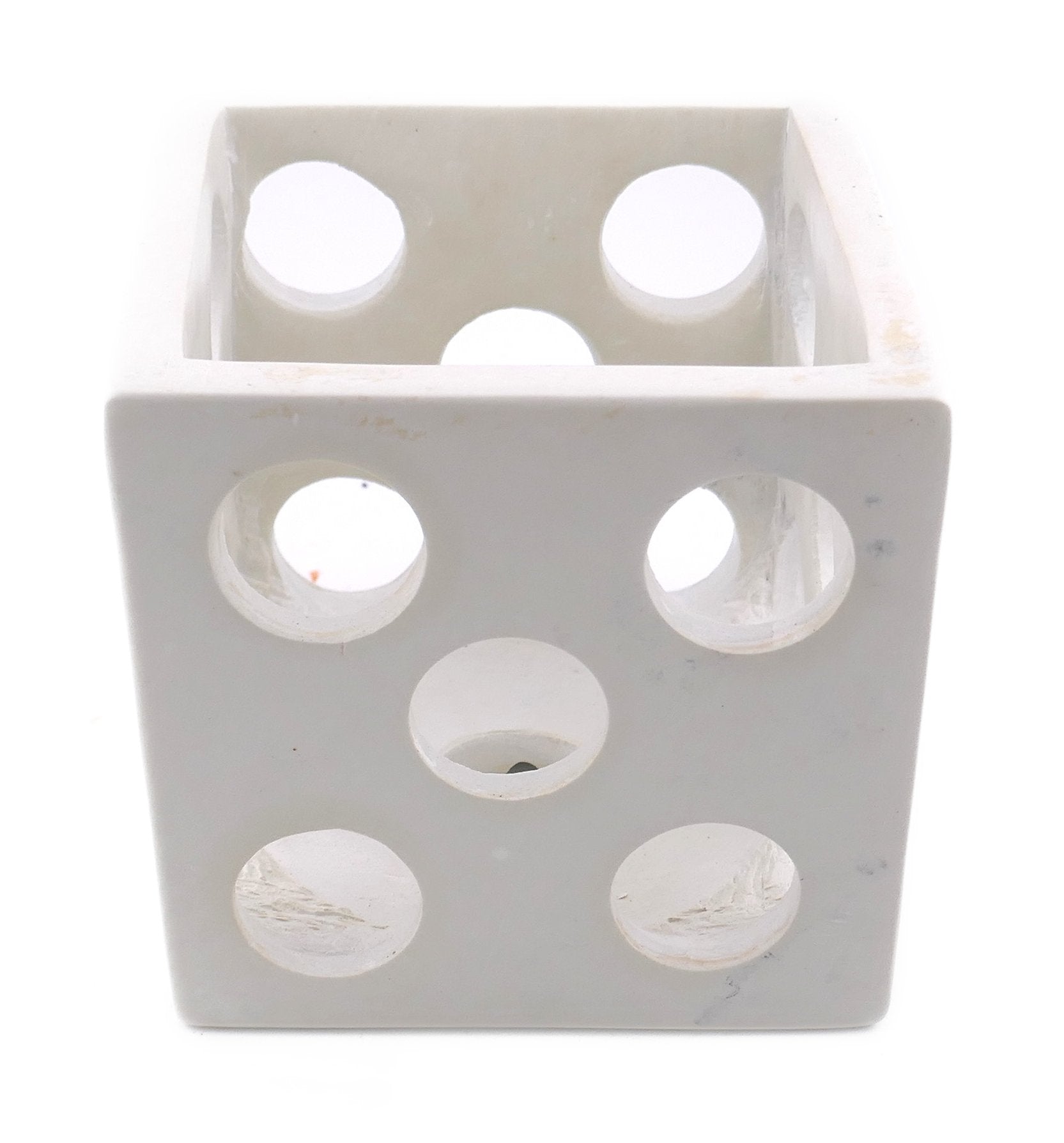 Cube Stone Planter hand made 10cm with Storycard Decorated designs