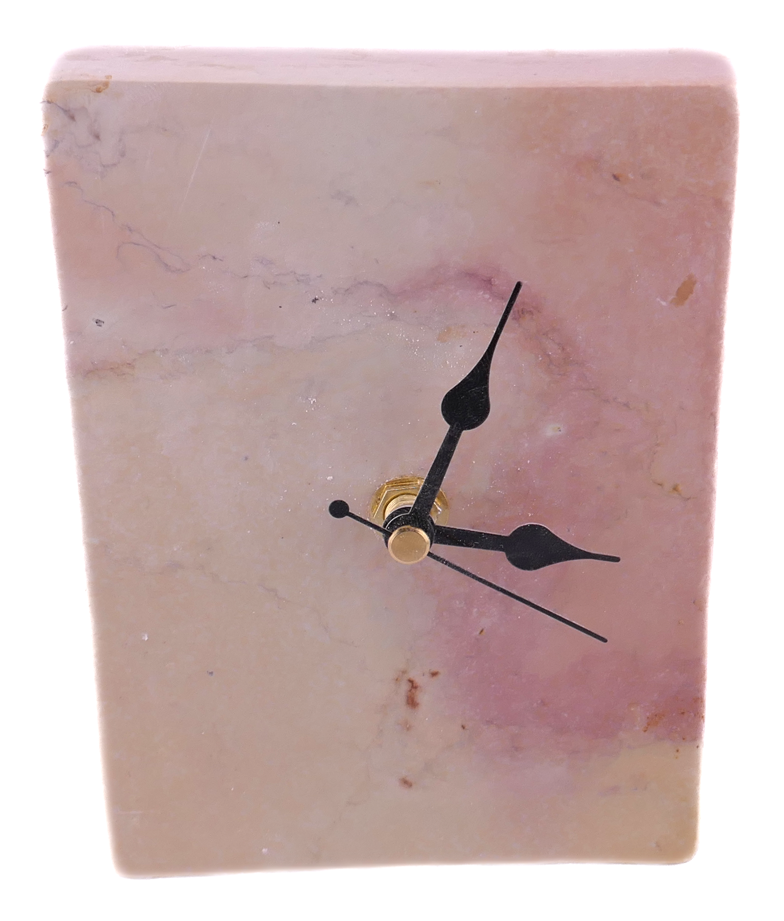 Hand‑Carved Soapstone Standing Clock – African Design, Solid Natural Stone, Quartz Movement, 1.3 kg Freestanding Home Décor