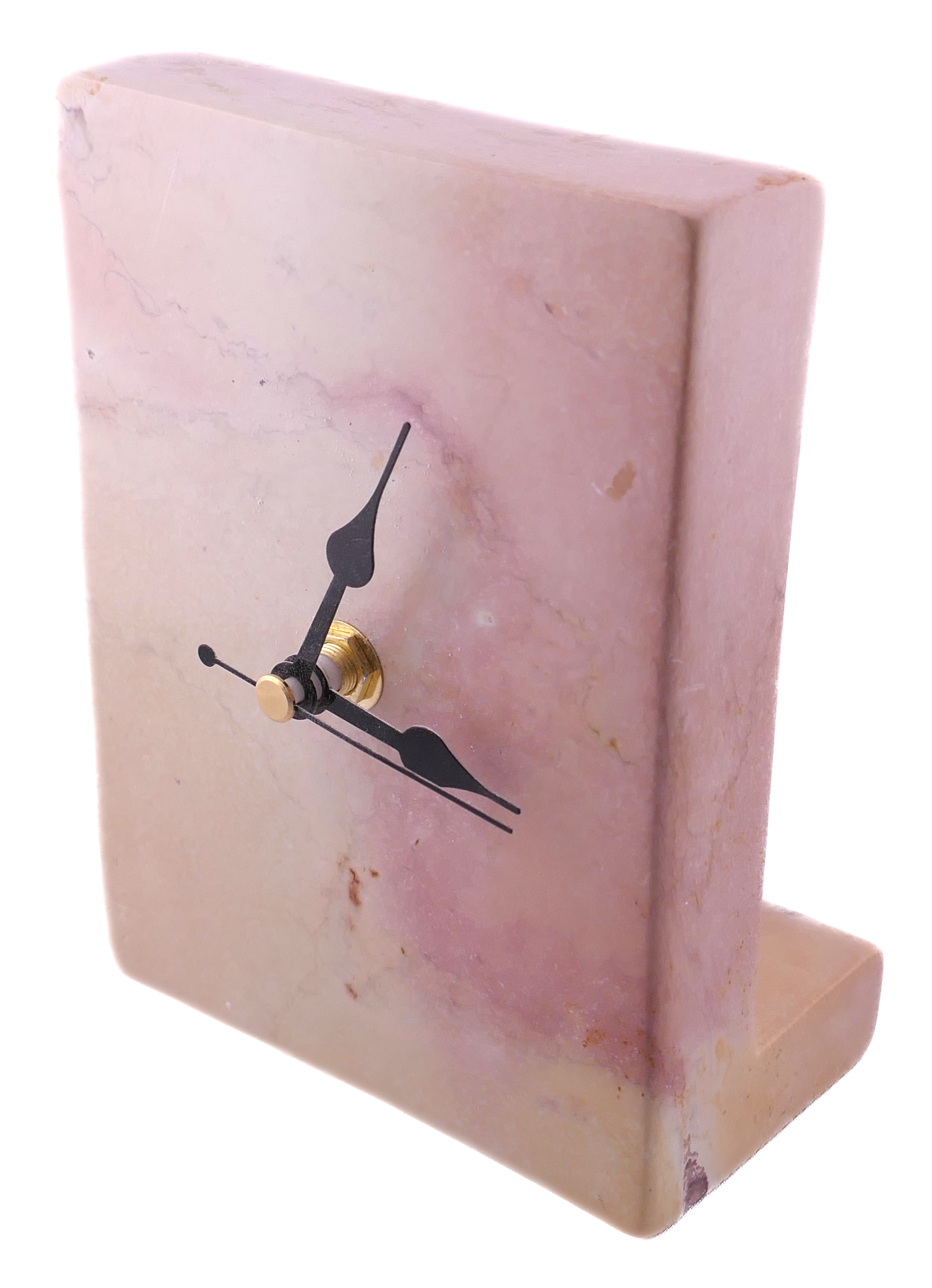Hand‑Carved Soapstone Standing Clock – African Design, Solid Natural Stone, Quartz Movement, 1.3 kg Freestanding Home Décor