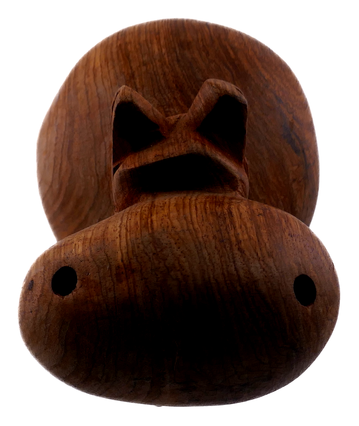 Famille d'hippopotames africains de 5 // Sculptures en bois faites à la main // Fabriqué au Sénégal