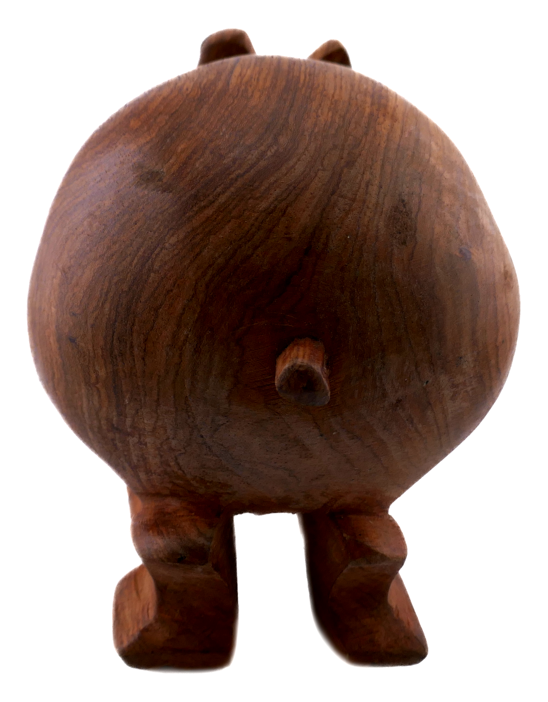 Famille d'hippopotames africains de 5 // Sculptures en bois faites à la main // Fabriqué au Sénégal