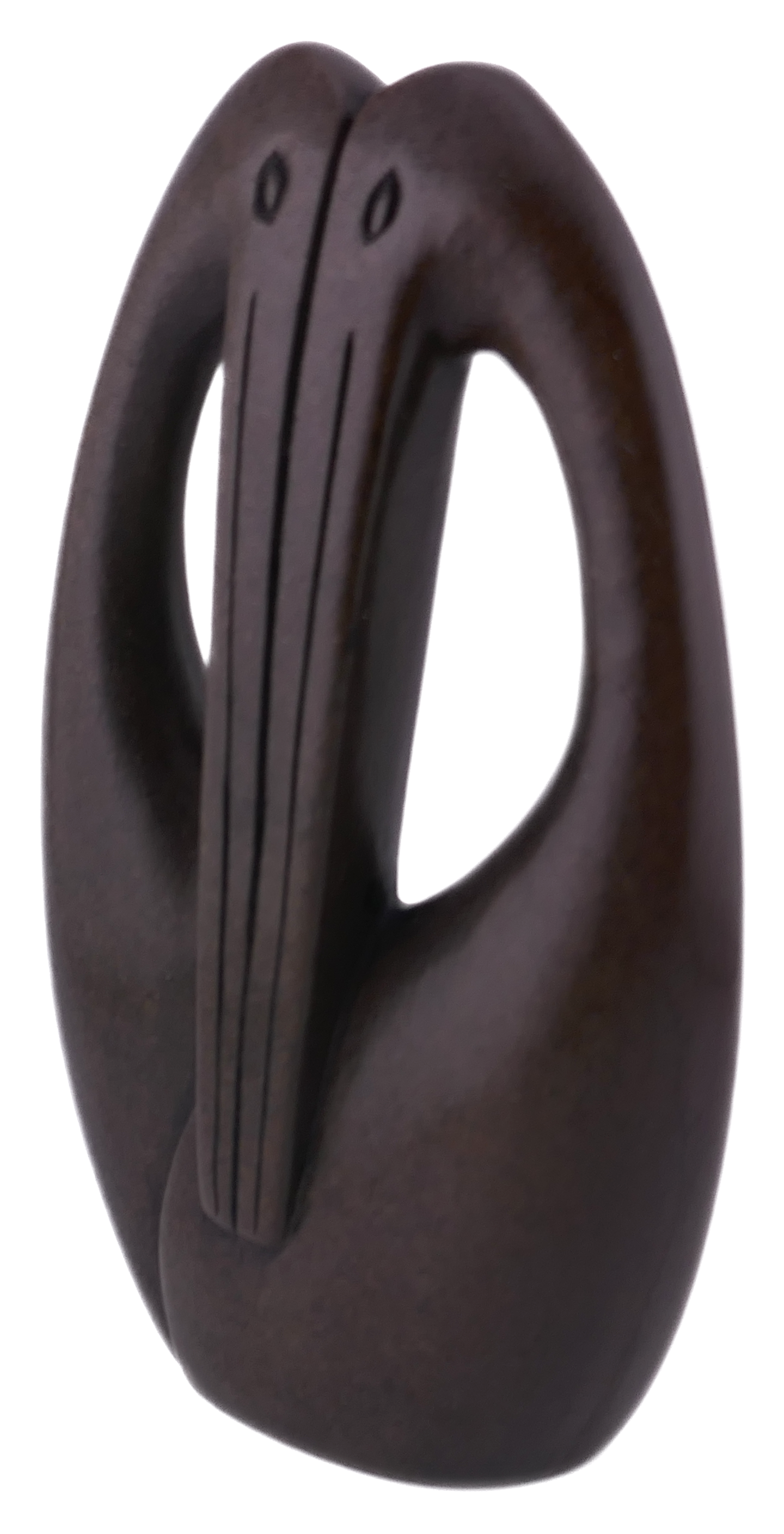 Sculpture d'oiseau calao africain Roi Lion du Zimbabwe 27 cm 3 kg Jardin Patio Véranda