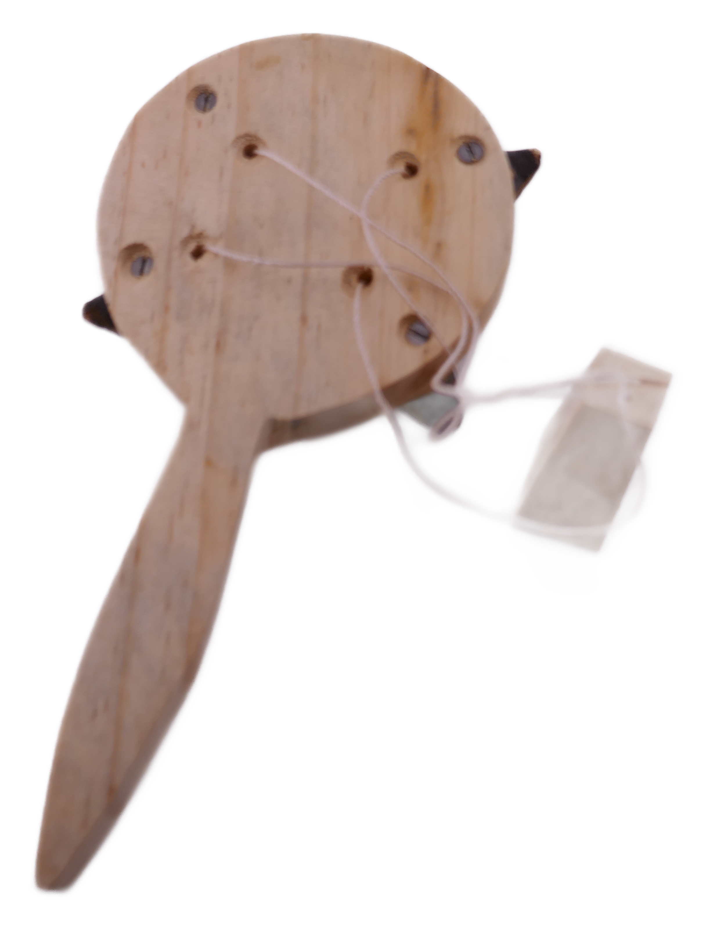 Tambour à main africain Tic Toc pour enfants, tambour de festival fait à la main, Tom Tom Bongo avec carte d'histoire
