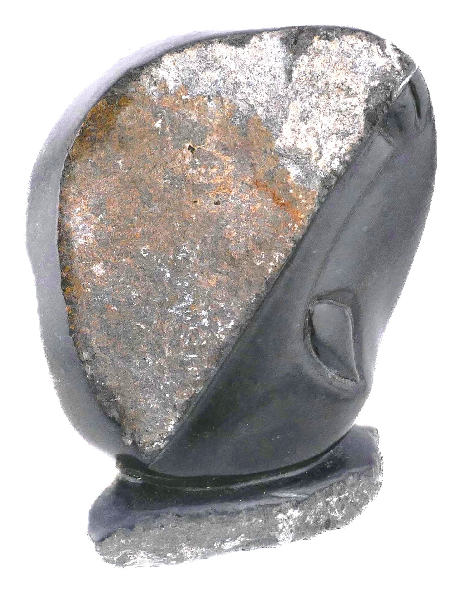 Abstract Face African Art Stone Sculpture // 17 cm, 2kg by Zimbabwe Shona Artists // with Storycard - FriendlyTradingCo