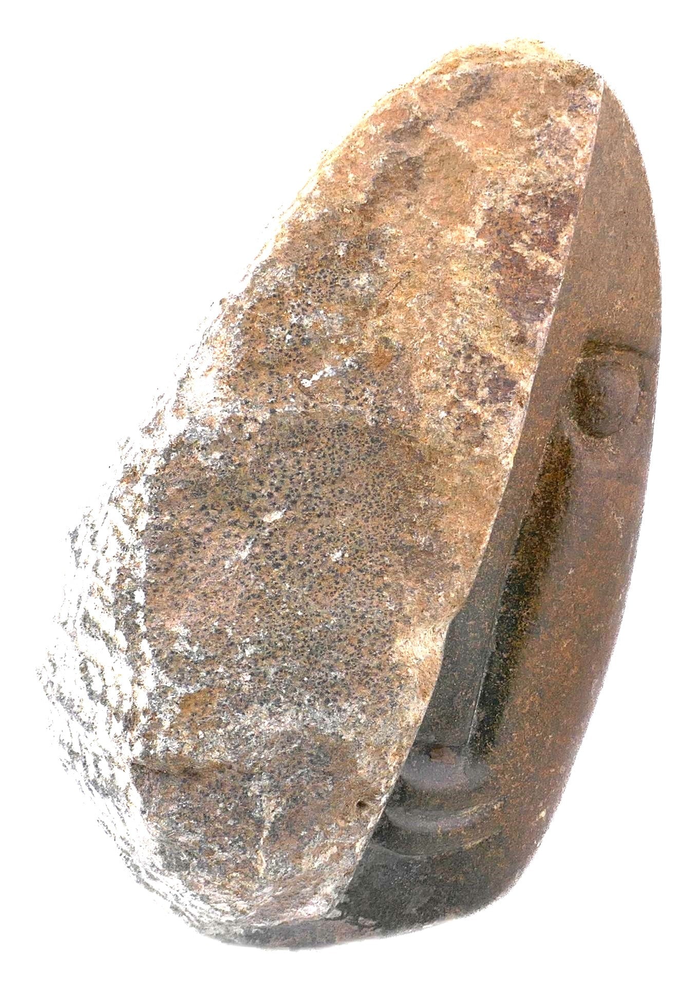 Abstract Face African Art Stone Sculpture // 19 cm, 2kg by Zimbabwe Shona Artists // with Storycard - FriendlyTradingCo