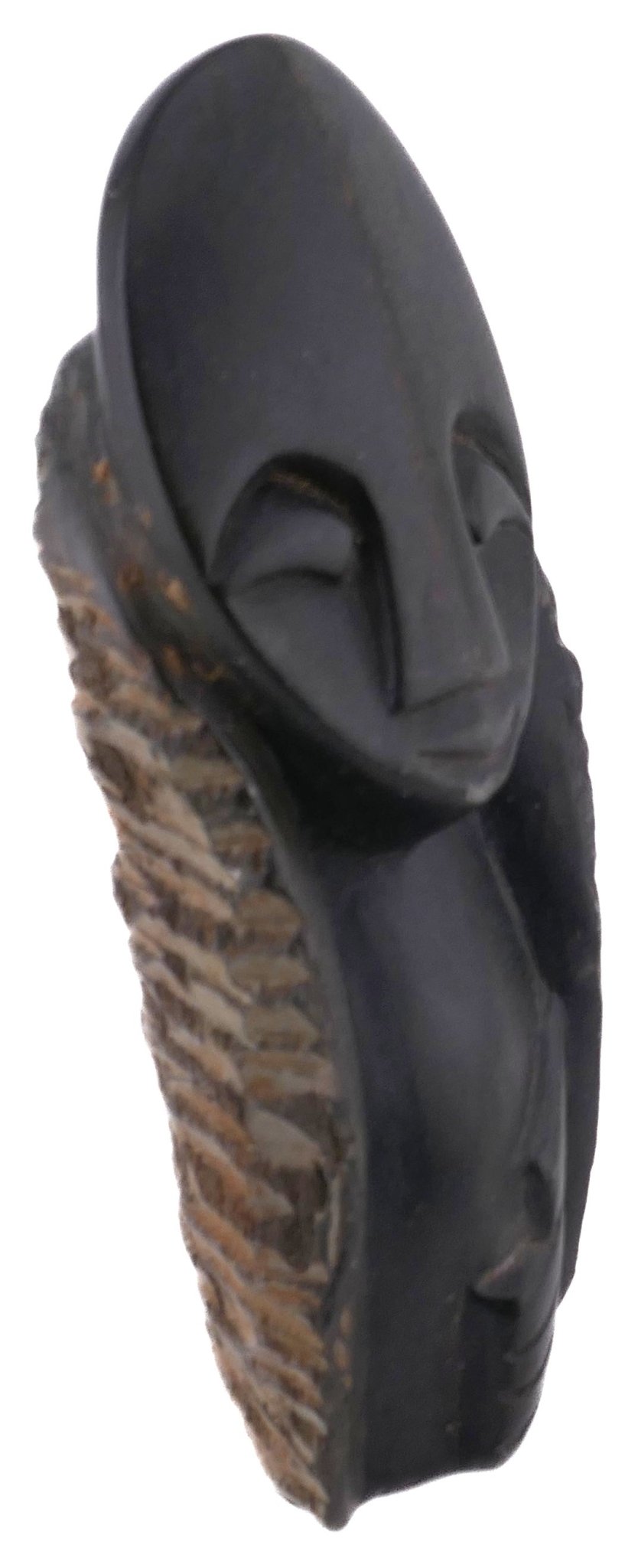 Abstract Wise Thinker African Art Serpentine Sculpture 15 cm by Zimbabwe Shona Artists // with Storycard - FriendlyTradingCo