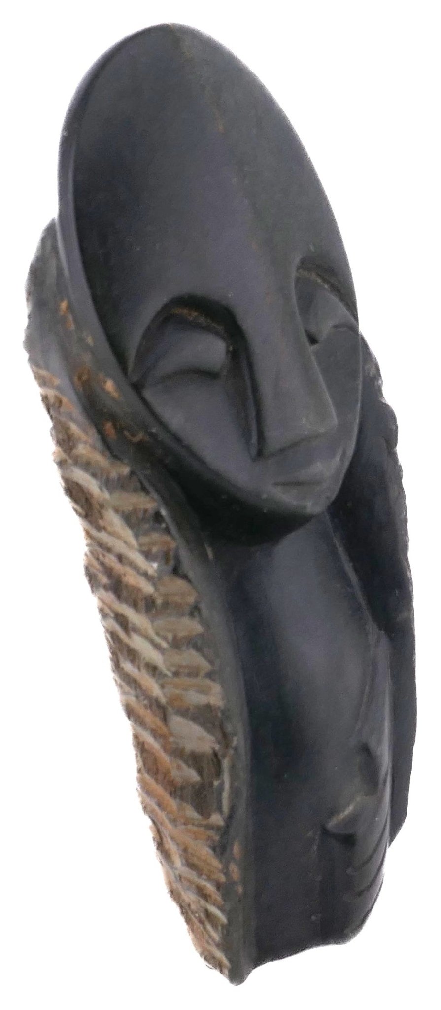 Abstract Wise Thinker African Art Serpentine Sculpture 15 cm by Zimbabwe Shona Artists // with Storycard - FriendlyTradingCo