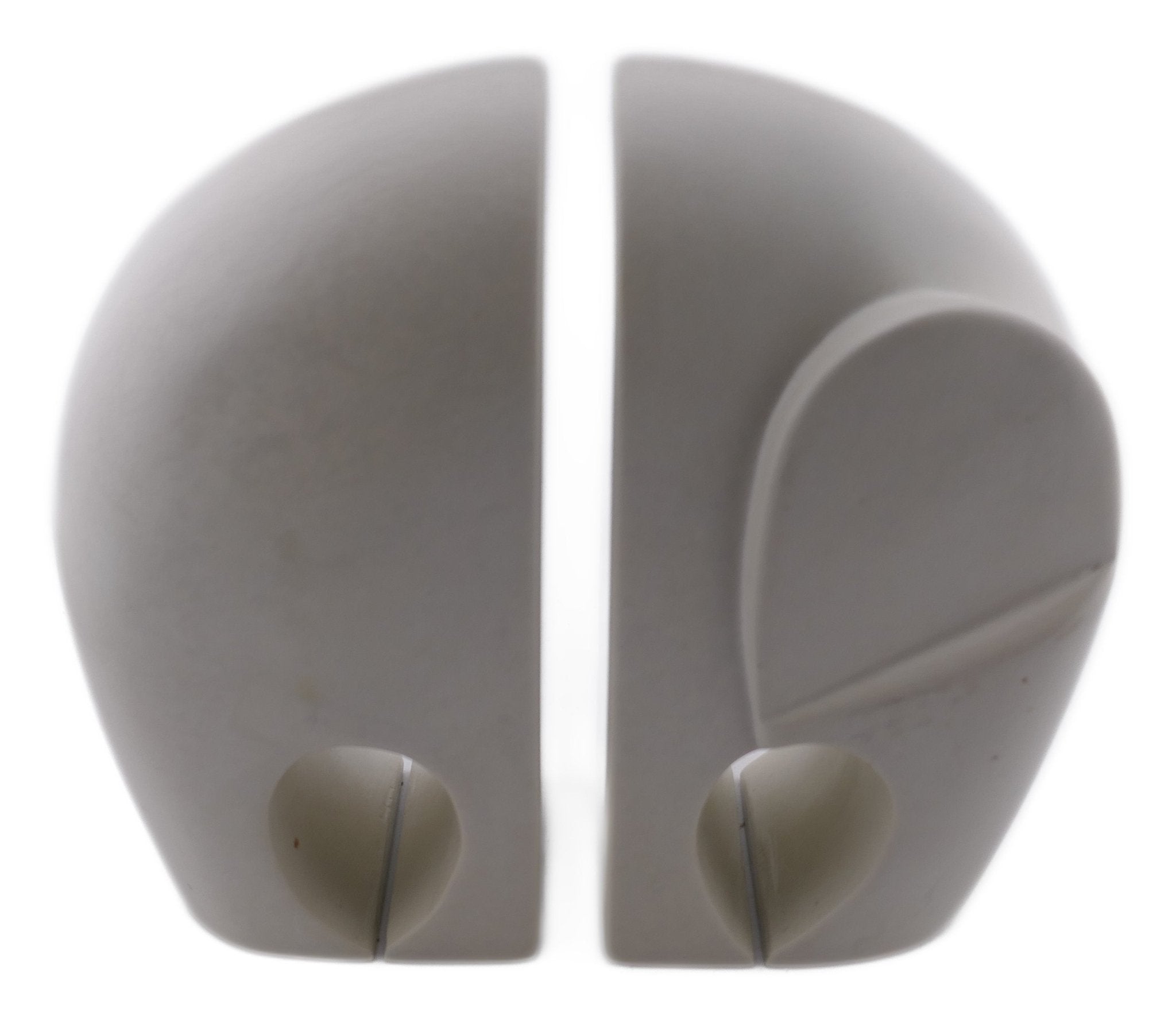 African Elephant Bookends - White // Contemporary Stone Sculptures 17cm // Handcrafted in Stone with Story - card - FriendlyTradingCo