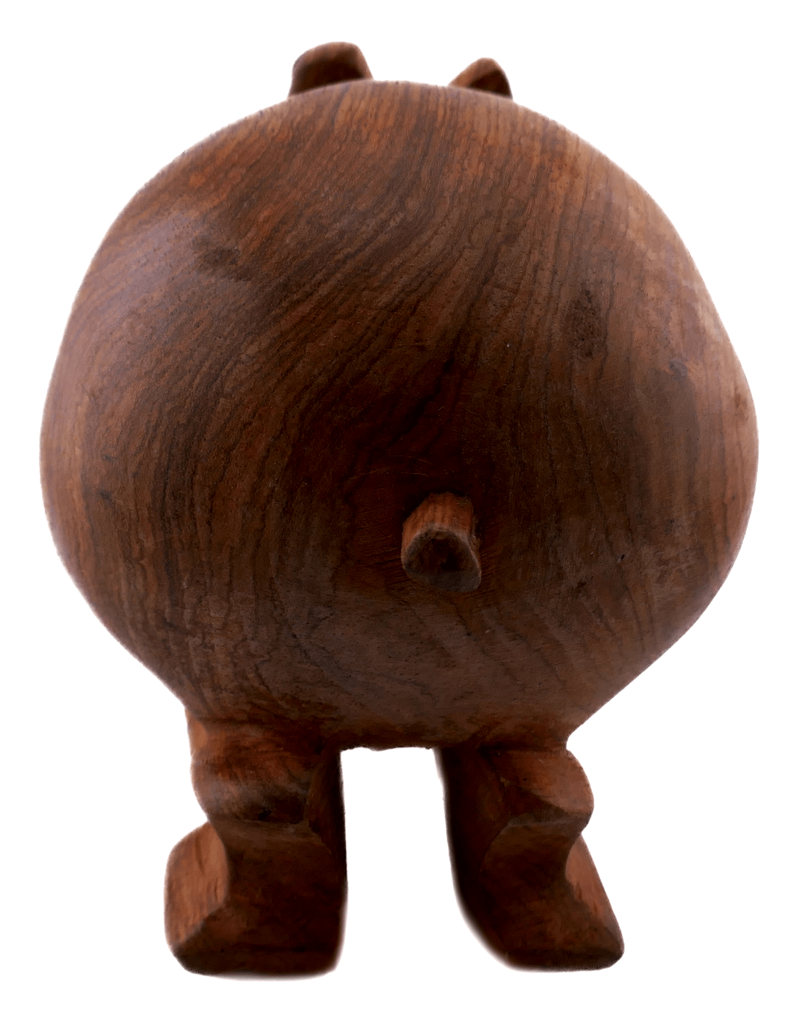 African Hippo, hand made wooden carving, made in Senegal, natural or black - FriendlyTradingCo