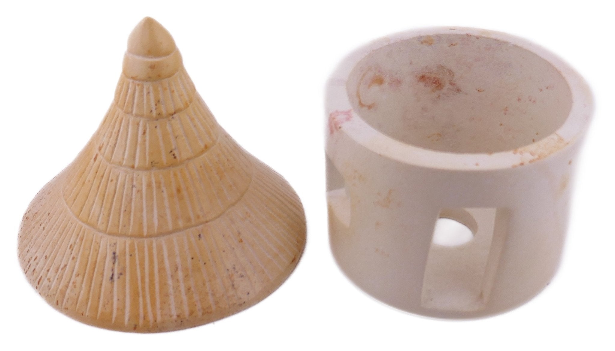 African Hut Design Tealight Candle Lamp hand made 15cm with Storycard - FriendlyTradingCo