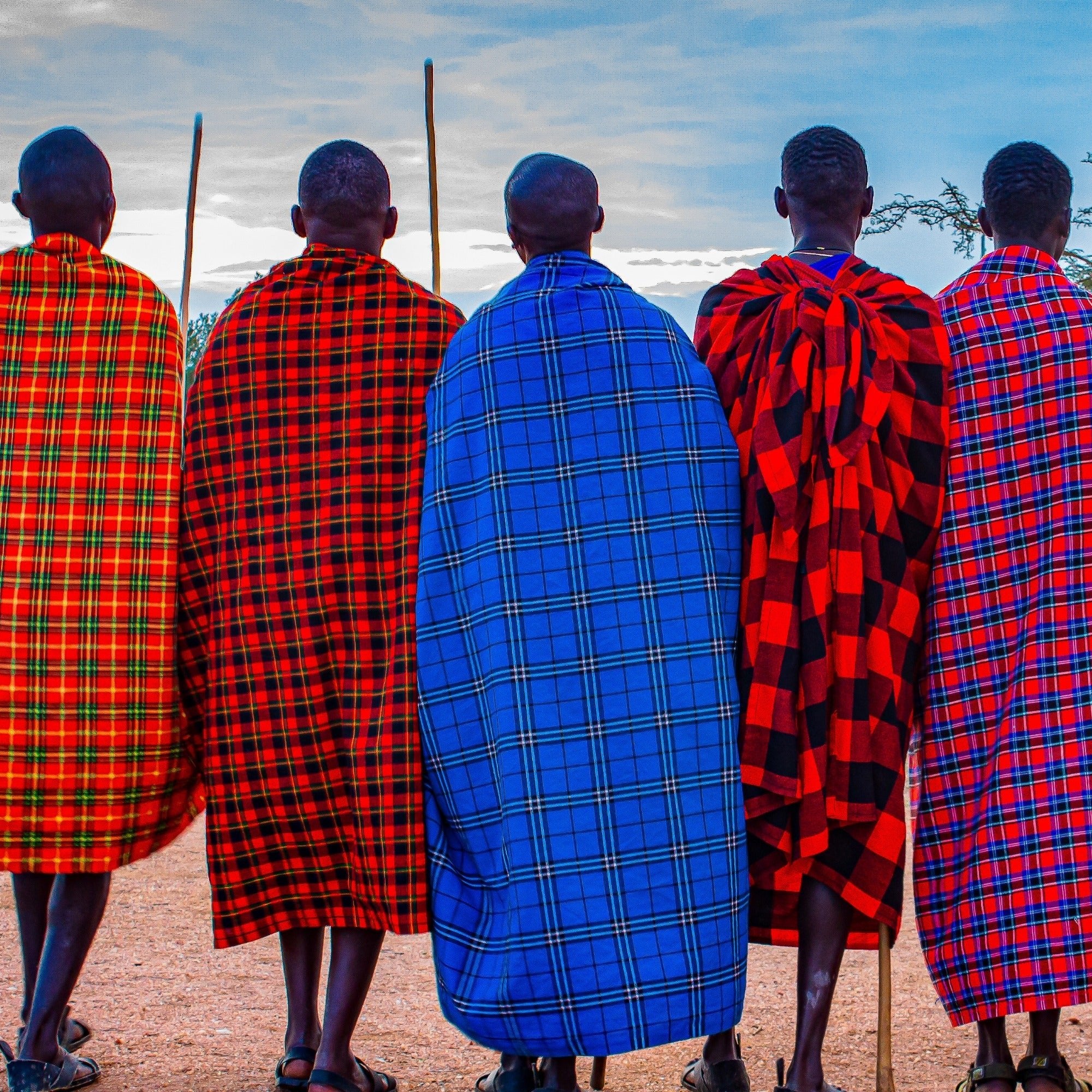 African Maasai Shuka Throw Blanket Beach BBQ Picnic Garden Tablecloth Wrap 60x80 inch / 150 x 200 cm multiple designs - FriendlyTradingCo