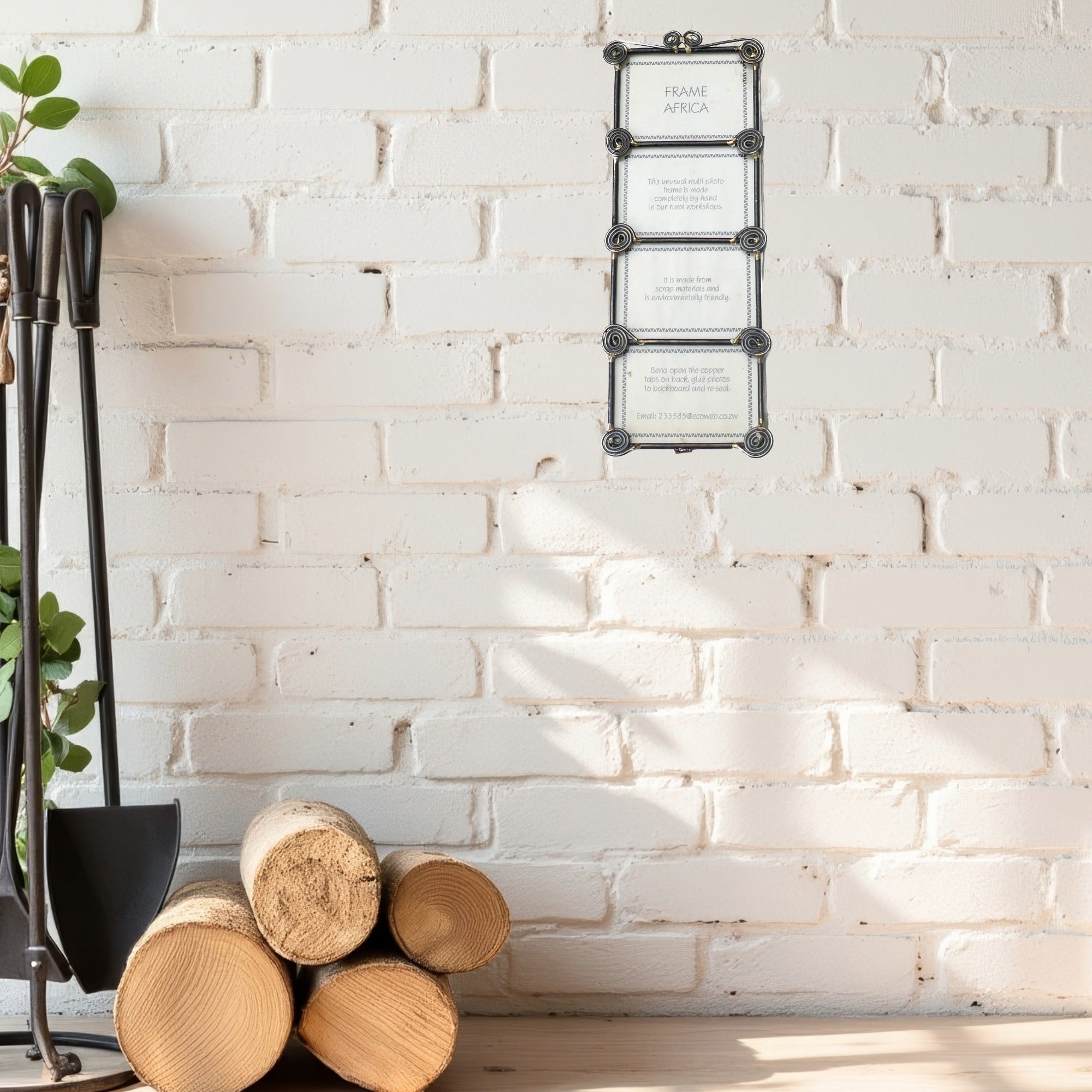 African Metal Photo Frame Circle of Life design // Several sizes // For Multiple photos // 6x 4 inch / 15 x 10 cm photos // 2 or 4 photos - FriendlyTradingCo