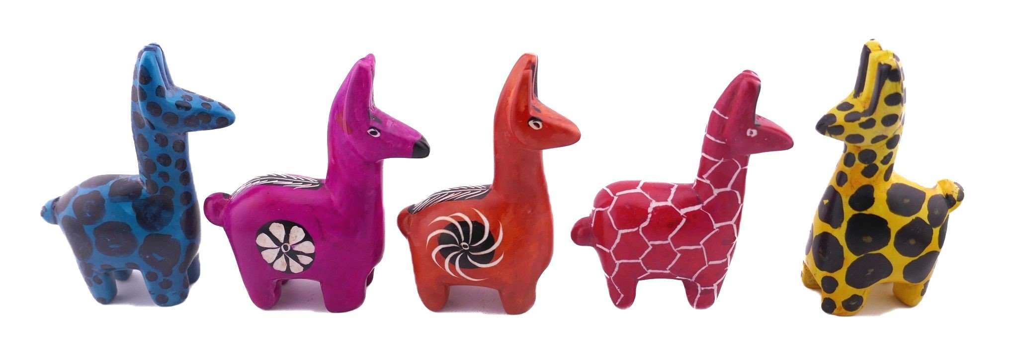 African Stone Alpaca // Llama Sculpture 8 x 6 cm // handcrafted in Africa +storycard - FriendlyTradingCo