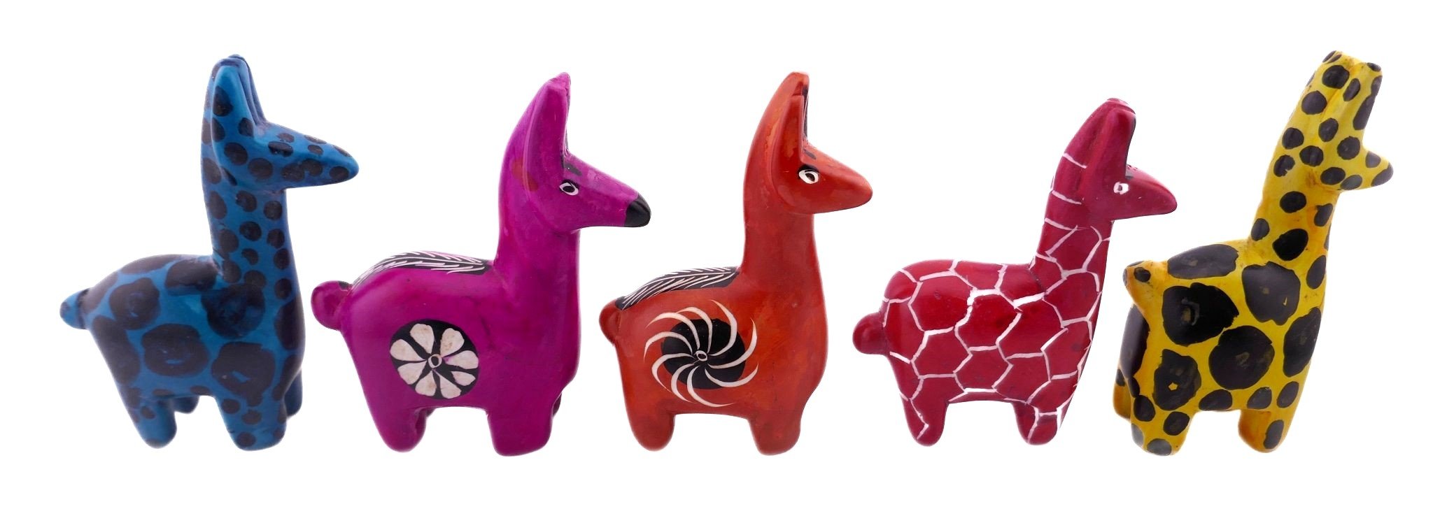 African Stone Alpaca // Llama Sculpture 8 x 6 cm // handcrafted in Africa +storycard - FriendlyTradingCo