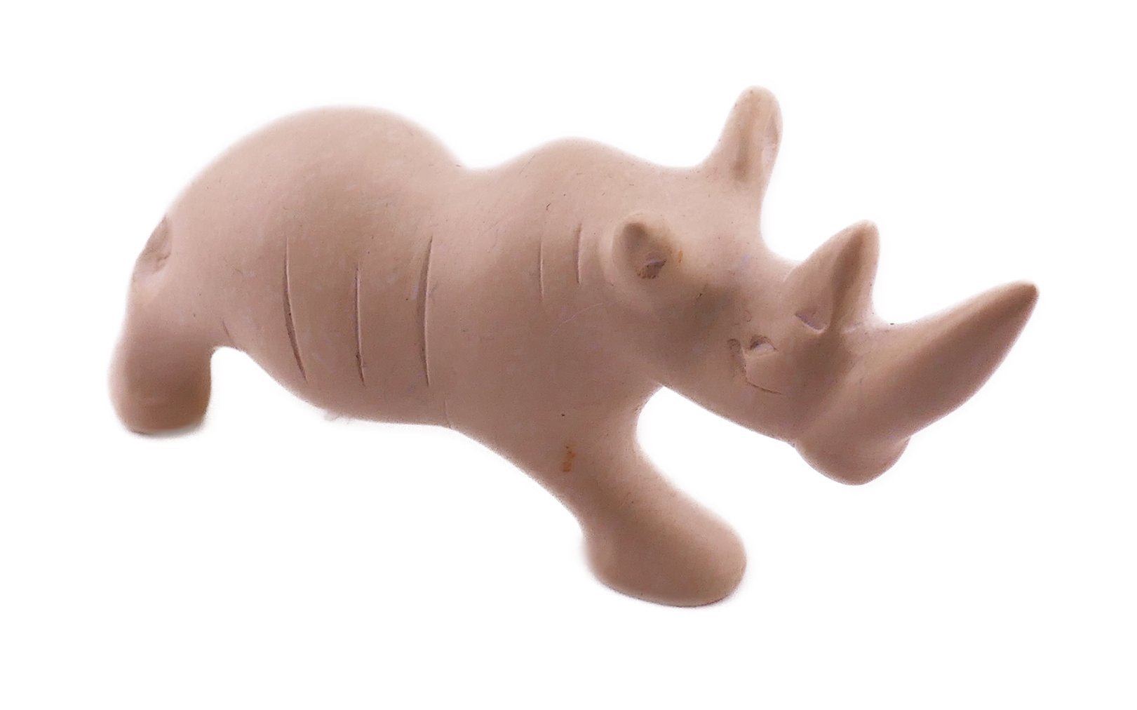 African Stone Rhino Sculpture // 20, 10 or 5 cm // Handcrafted - with storycard - FriendlyTradingCo