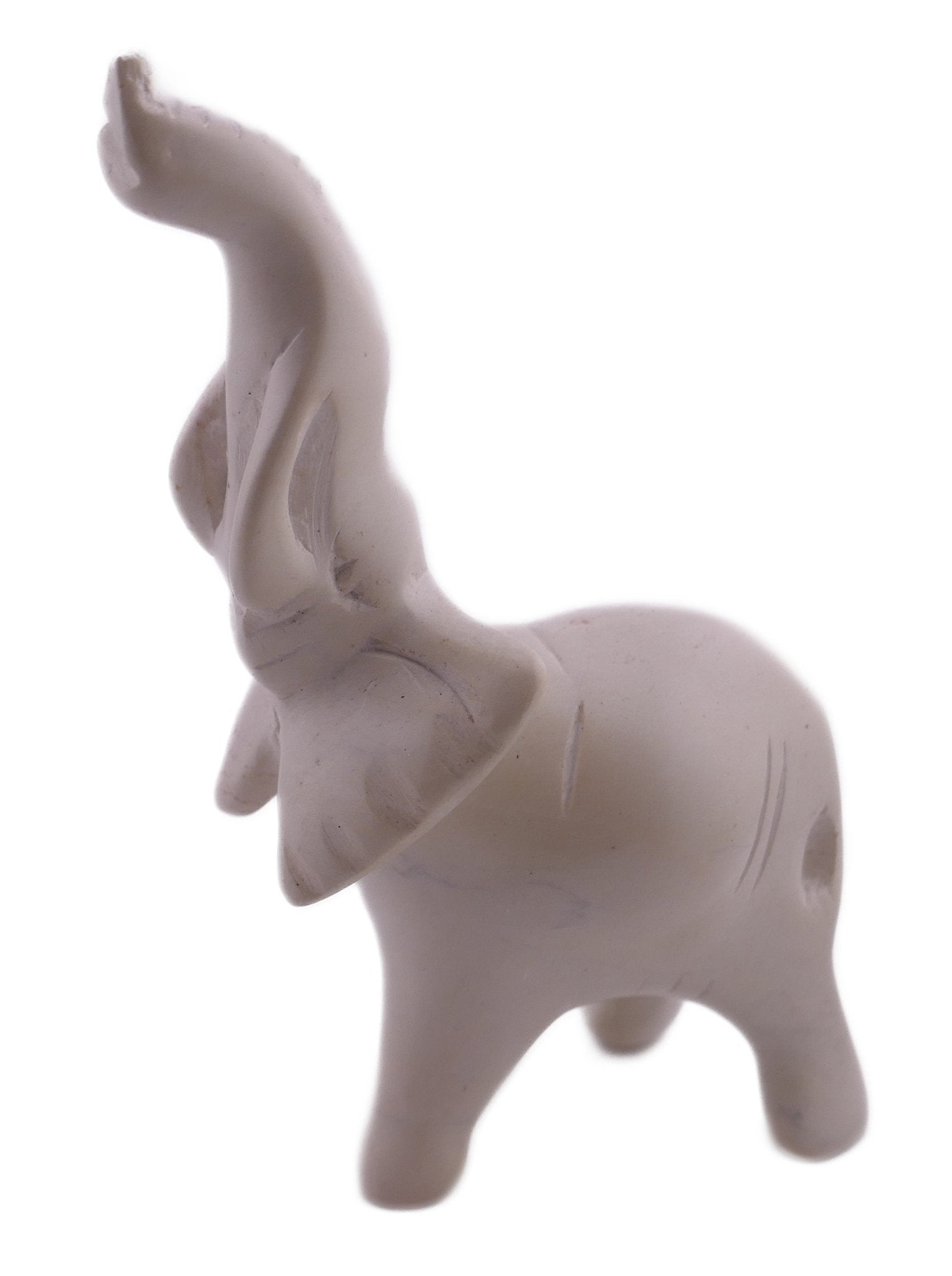 African Wild Animals in Soapstone // Lion Elephant Hippo Rhino // Small Figures 5cm with Storycard - FriendlyTradingCo