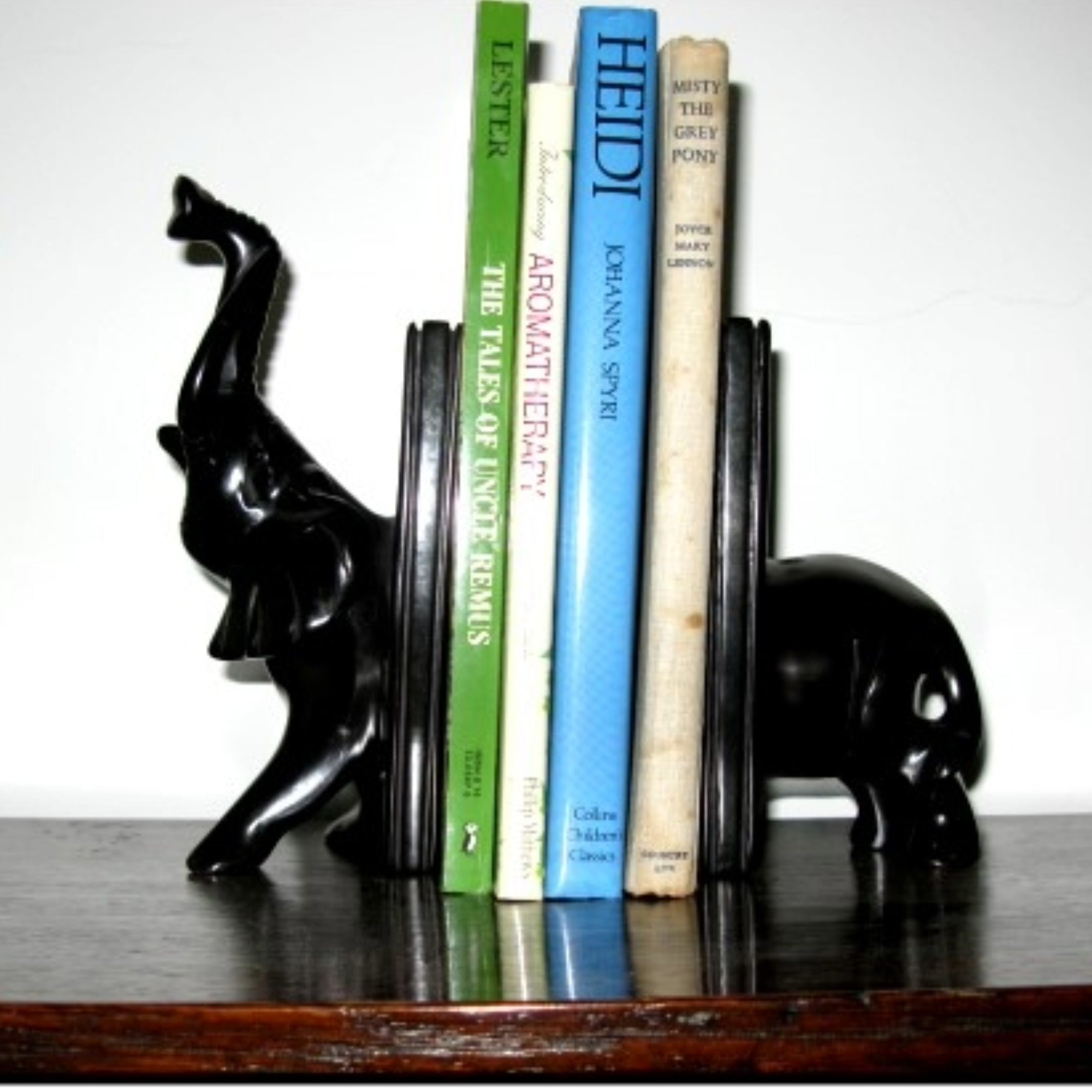African Wildlife Bookends // Stone Sculptures 15cm 1.7 kg // Elephant, Rhino, Giraffe, Lion, Hippo // Handcrafted in Stone with Story - card - FriendlyTradingCo