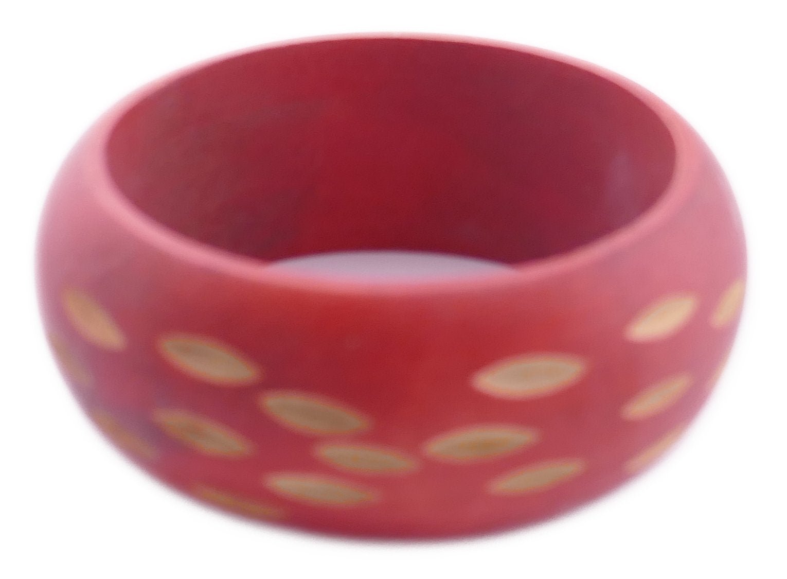 African wooden Bangles // 7 cm across (internal size) // 3 colourful designs // Hand made in Senegal, West Africa // with orange Presentation Pouch - FriendlyTradingCo