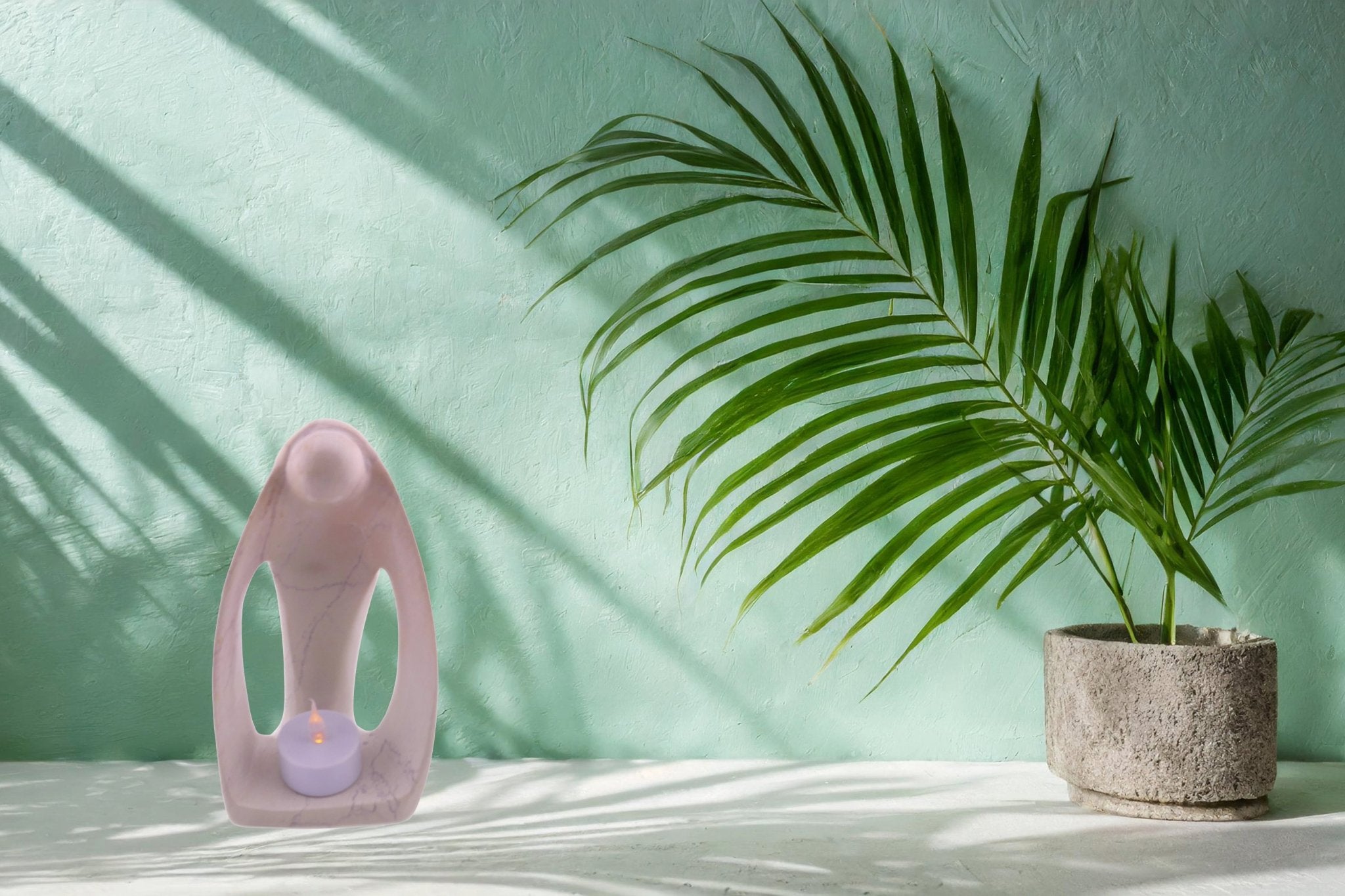 Angel Design Tealight Candle Lamp hand made 16cm with Storycard - FriendlyTradingCo