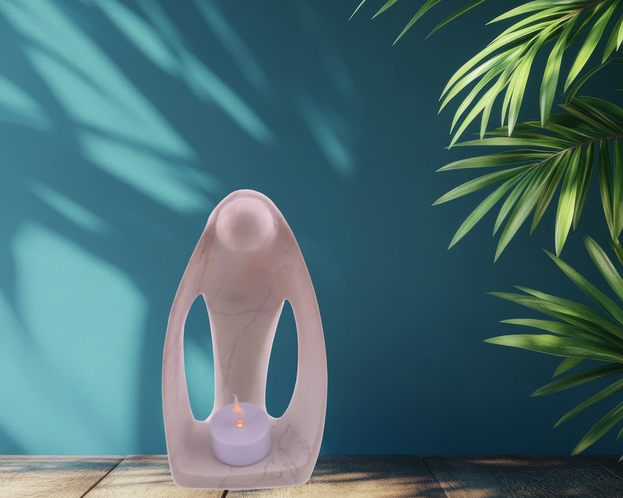 Angel Design Tealight Candle Lamp hand made 16cm with Storycard - FriendlyTradingCo