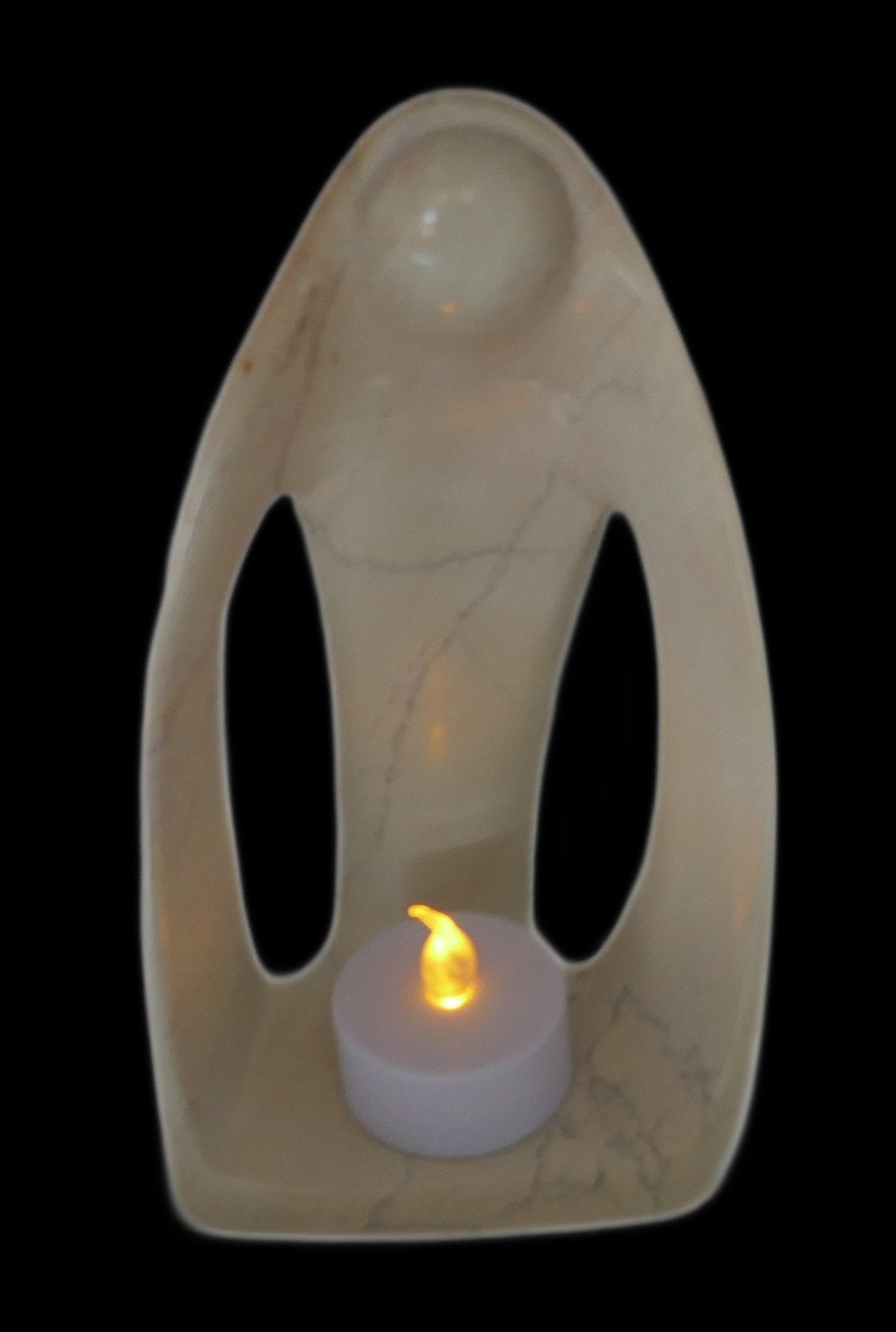 Angel Design Tealight Candle Lamp hand made 16cm with Storycard - FriendlyTradingCo