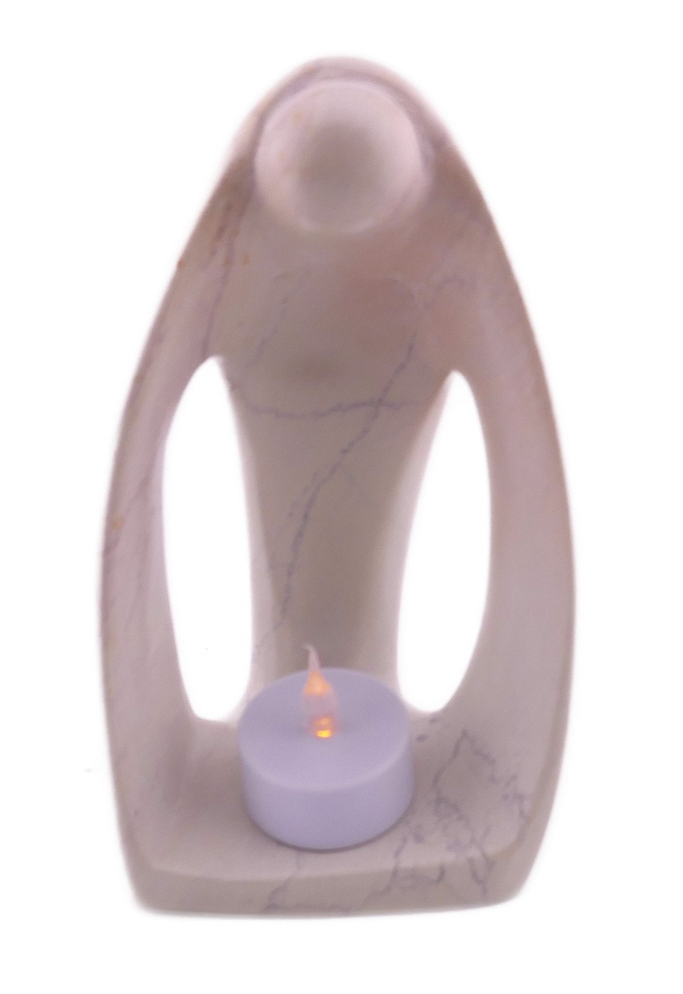 Angel Design Tealight Candle Lamp hand made 16cm with Storycard - FriendlyTradingCo