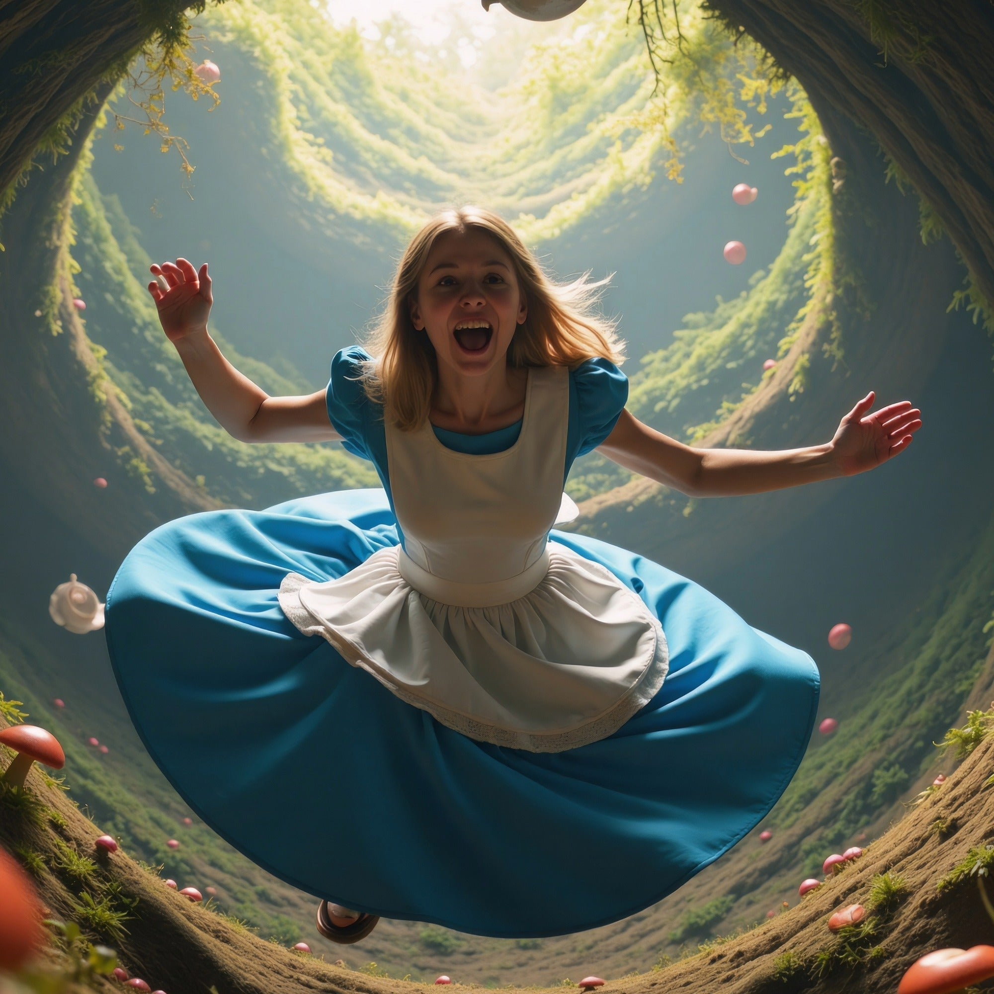 Cheshire cat // Alice's Adventures in Wonderland // handmade in stone 10 cm // with Story - card - FriendlyTradingCo