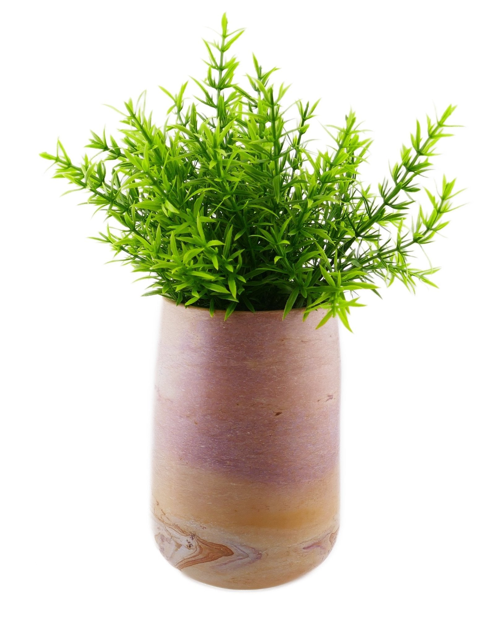 Classic Tall Stone Vase hand made 16cm 1.5 kg with Storycard - FriendlyTradingCo