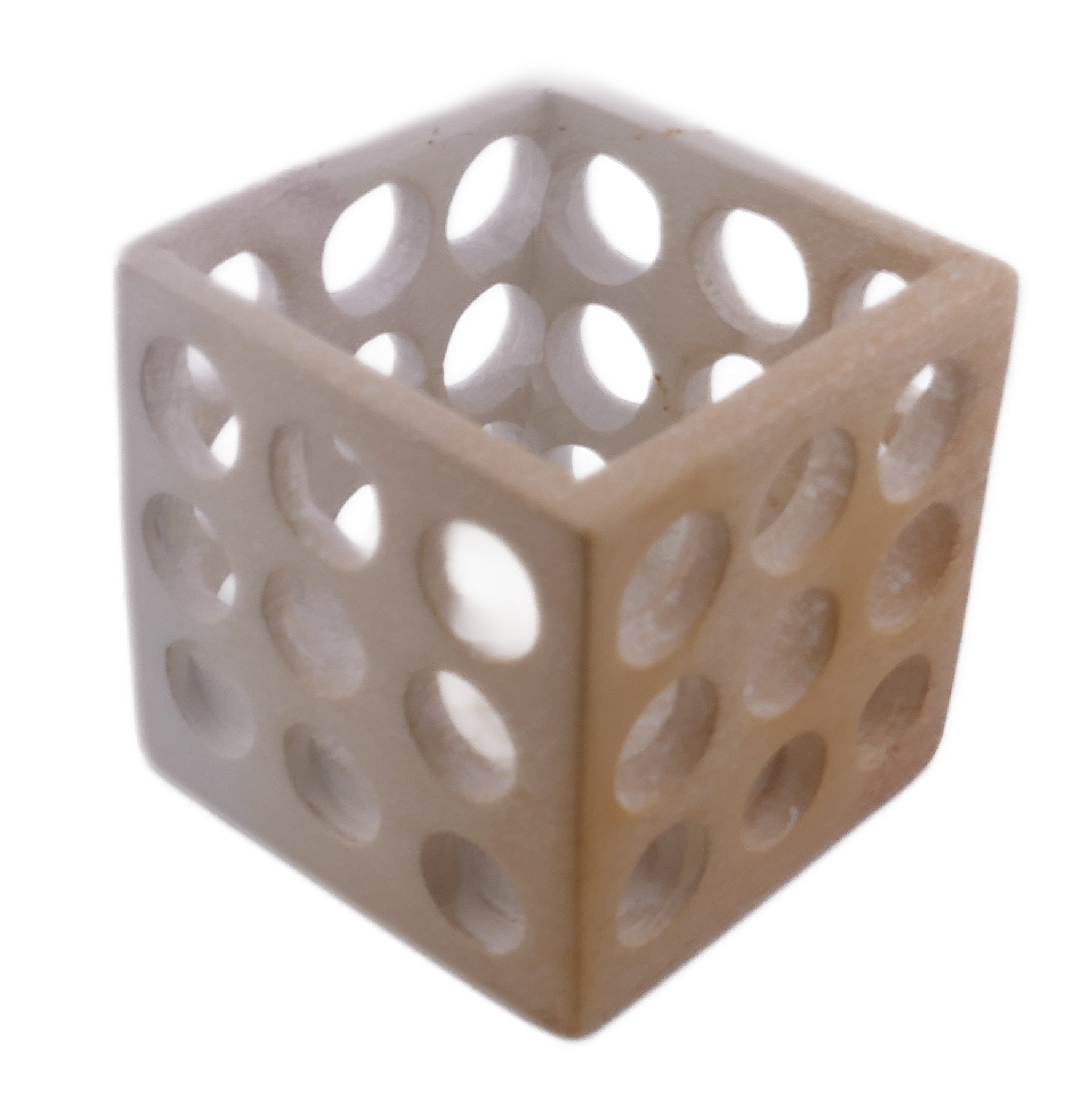 Cube Stone Planter hand made 10cm with Storycard Decorated designs - FriendlyTradingCo