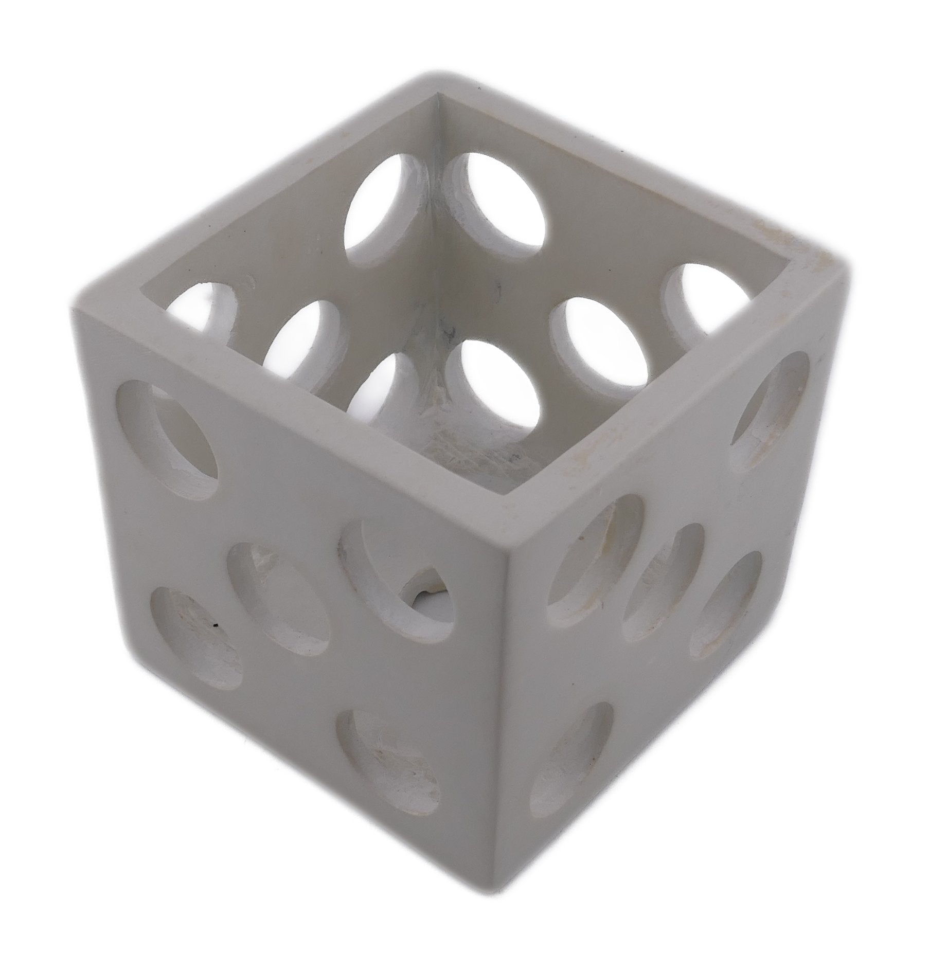 Cube Stone Planter hand made 10cm with Storycard Decorated designs - FriendlyTradingCo