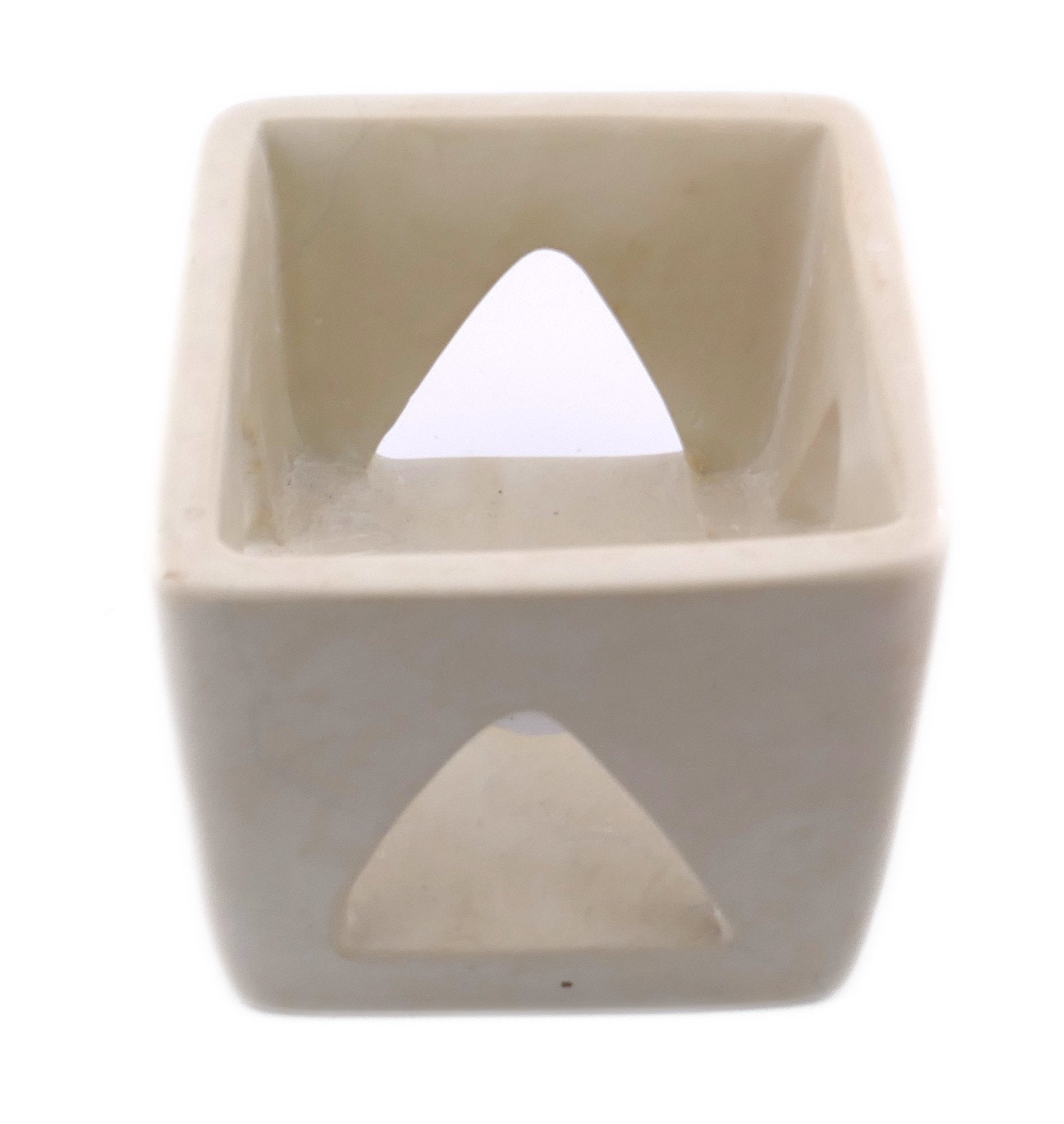 Cube Stone Planter hand made 10cm with Storycard Decorated designs - FriendlyTradingCo