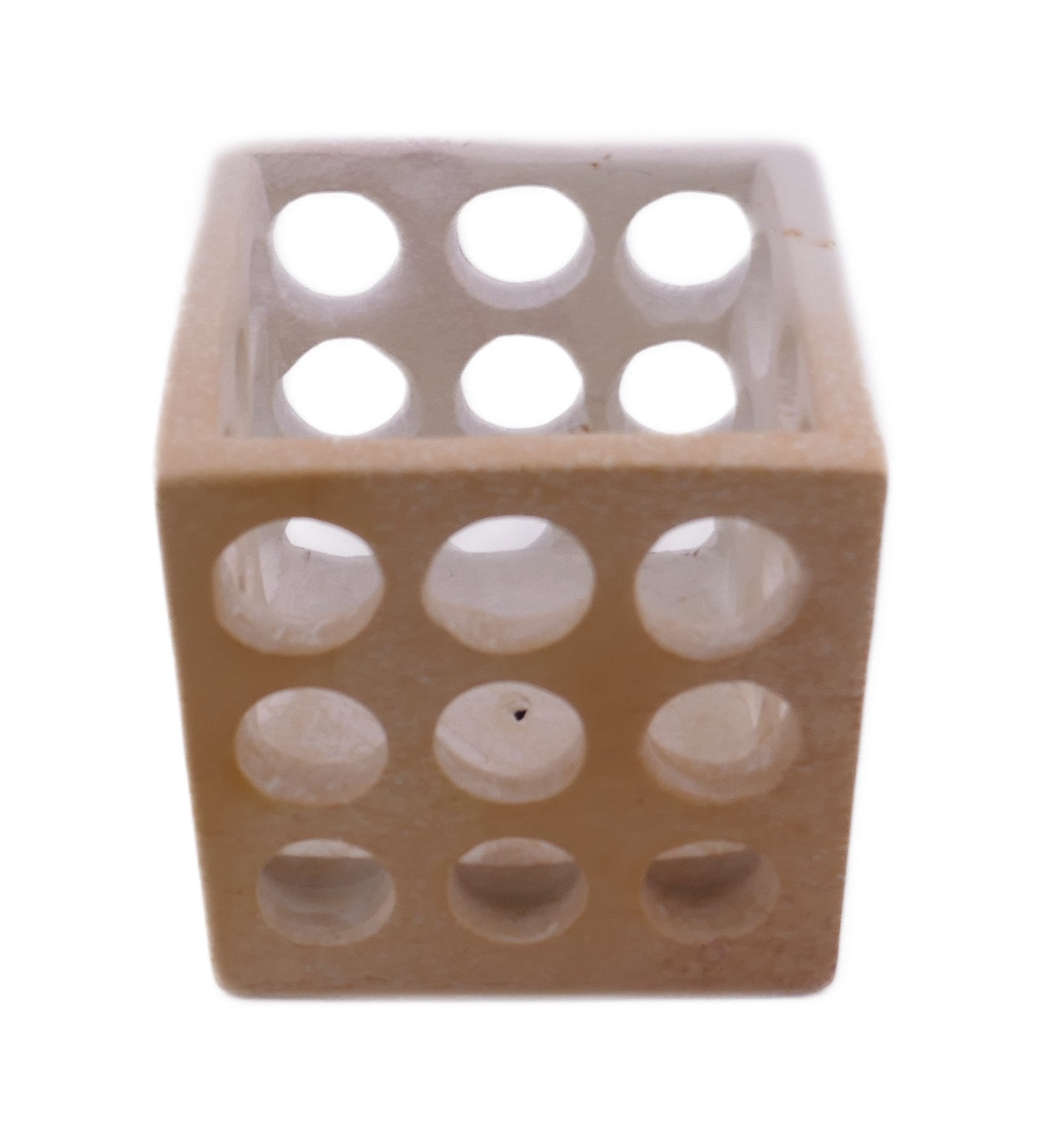 Cube Stone Planter hand made 10cm with Storycard Decorated designs - FriendlyTradingCo