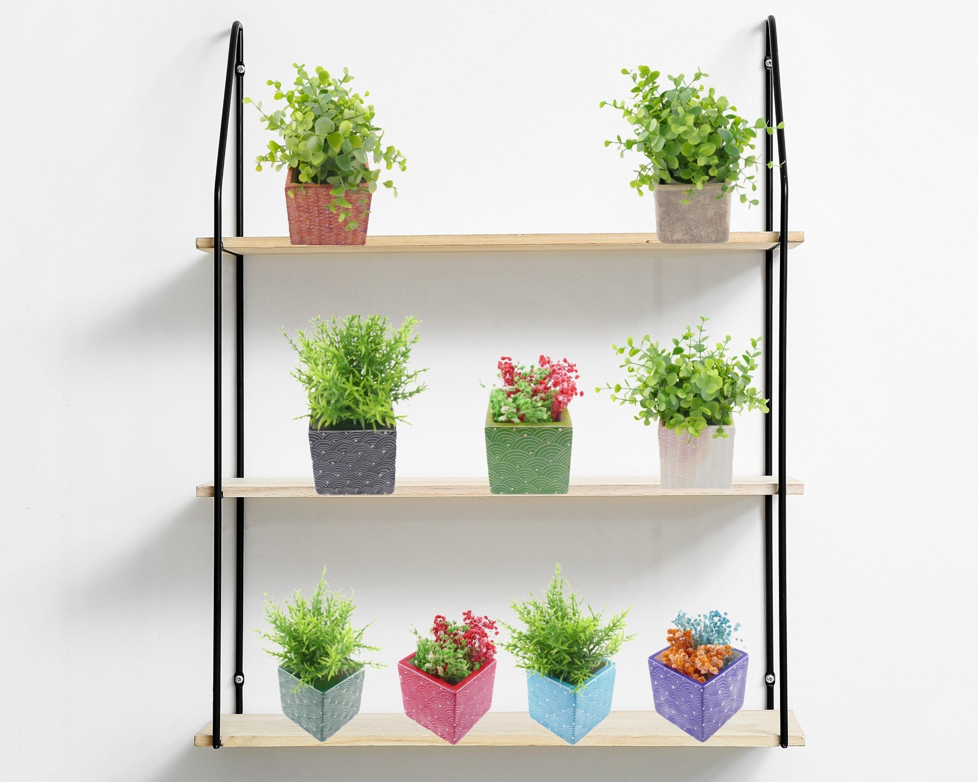 Cube Stone Planter hand made 10cm with Storycard many colours - FriendlyTradingCo