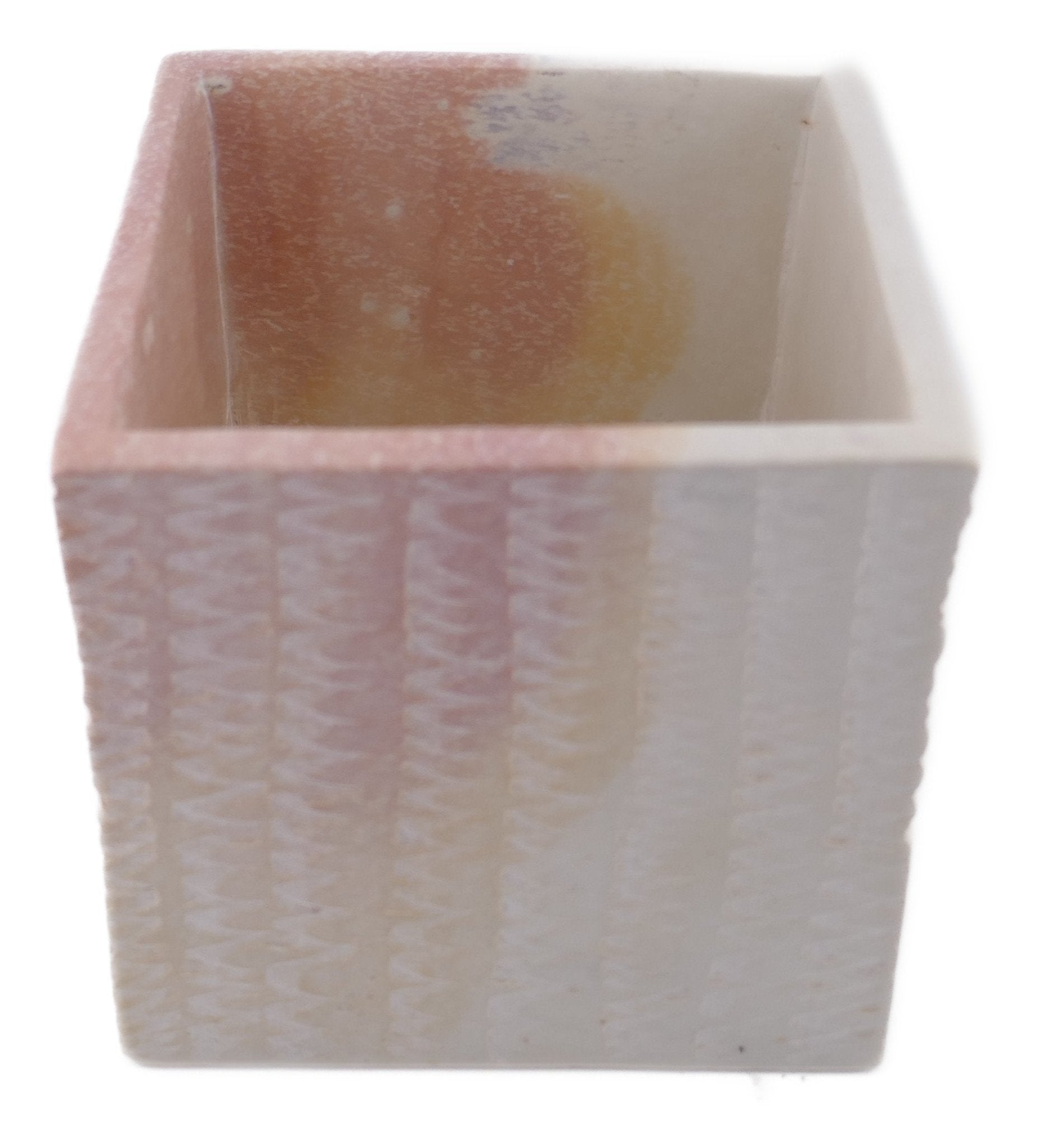 Cube Stone Planter handcrafted // 10cm with Storycard // Many colours - FriendlyTradingCo