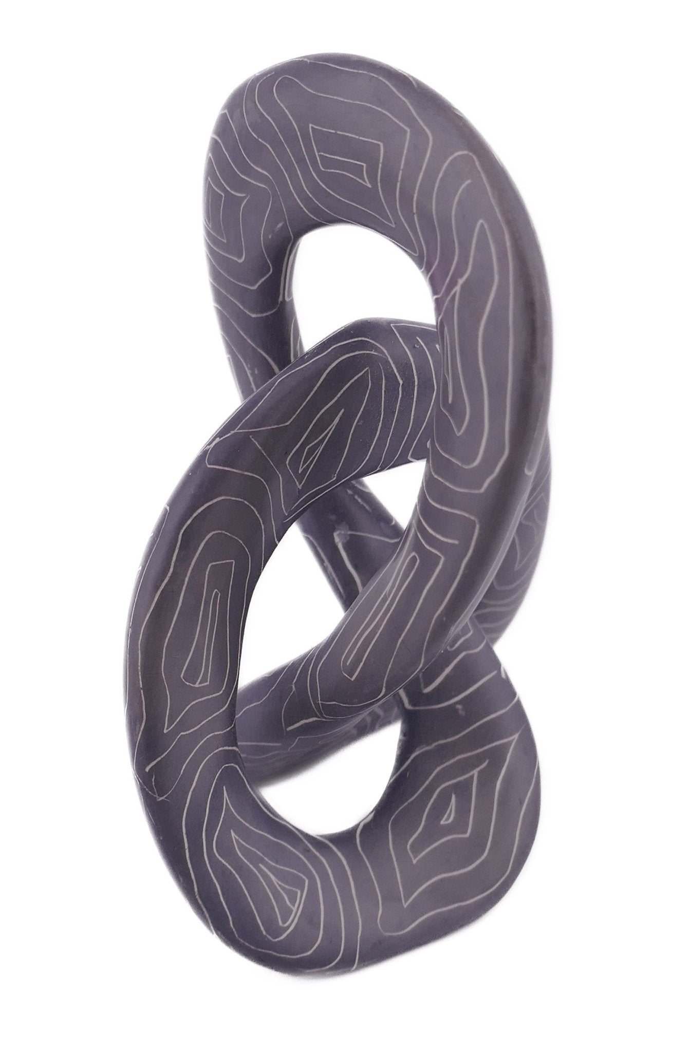 Eternal Knot Handcrafted in Stone // choose your design // 10cm with Storycard - FriendlyTradingCo