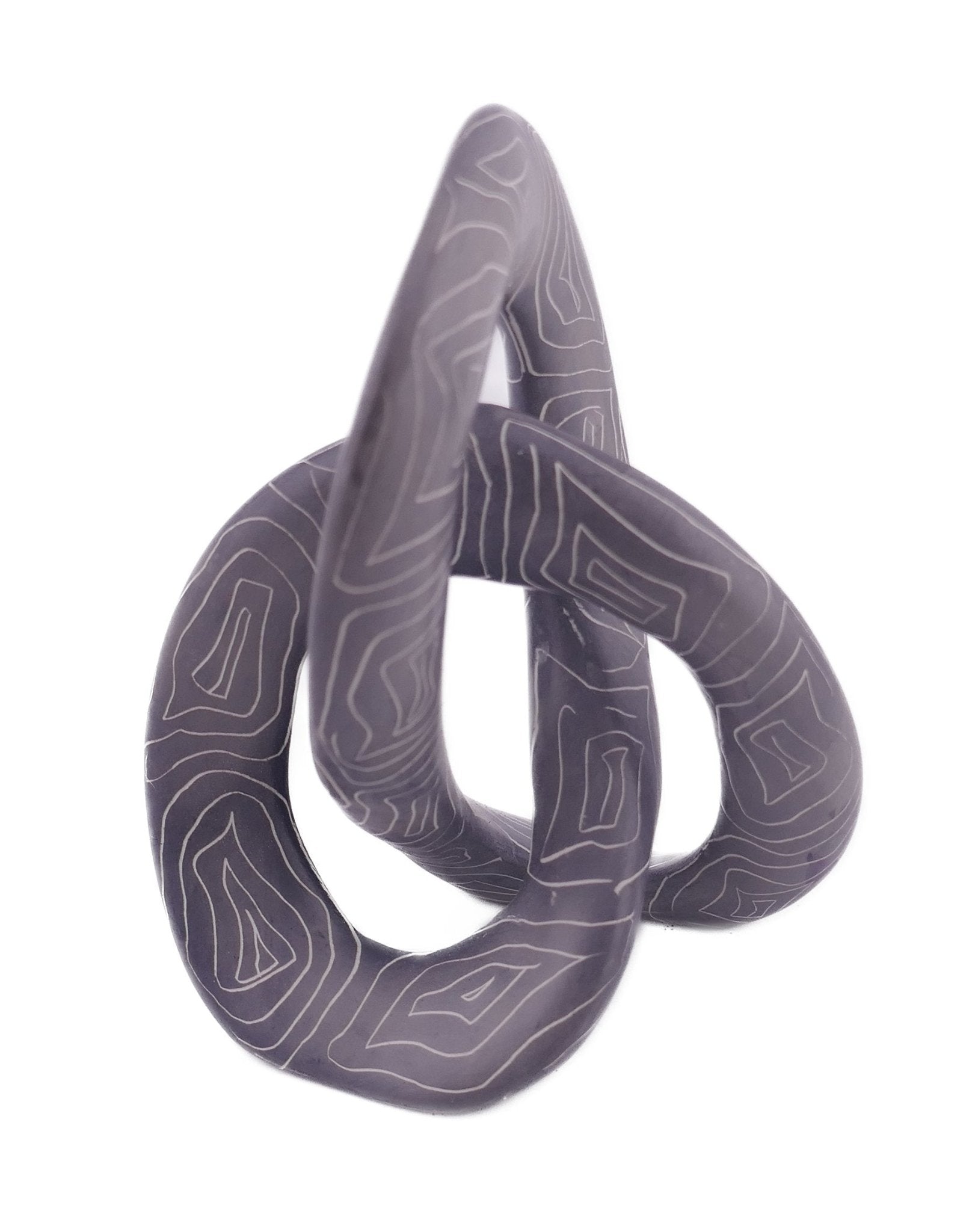 Eternal Knot Handcrafted in Stone // choose your design // 10cm with Storycard - FriendlyTradingCo