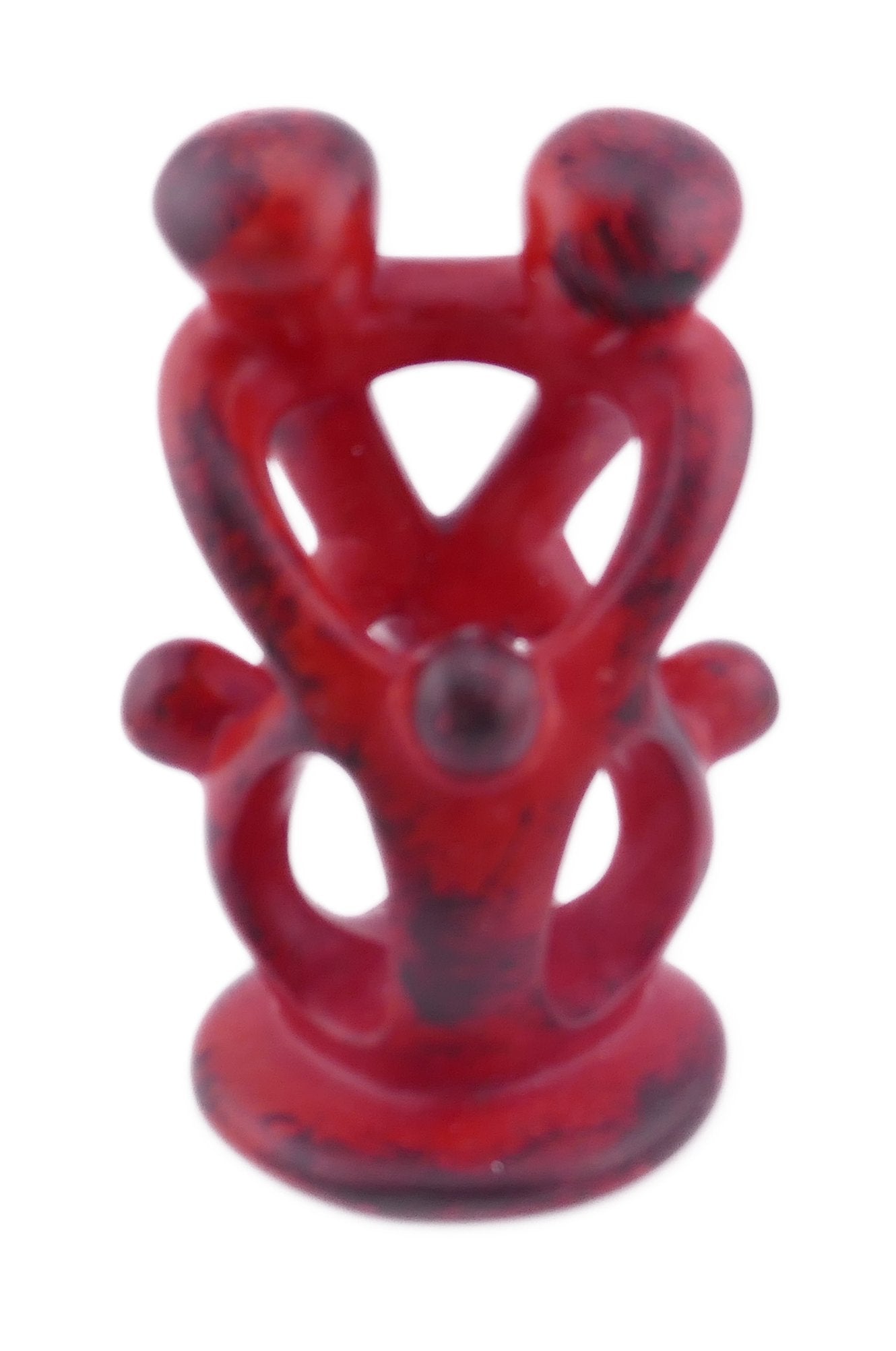 Family Stone Sculpture 10cm - Family of 3,4,5 Handcrafted African Art with Storycard - FriendlyTradingCo