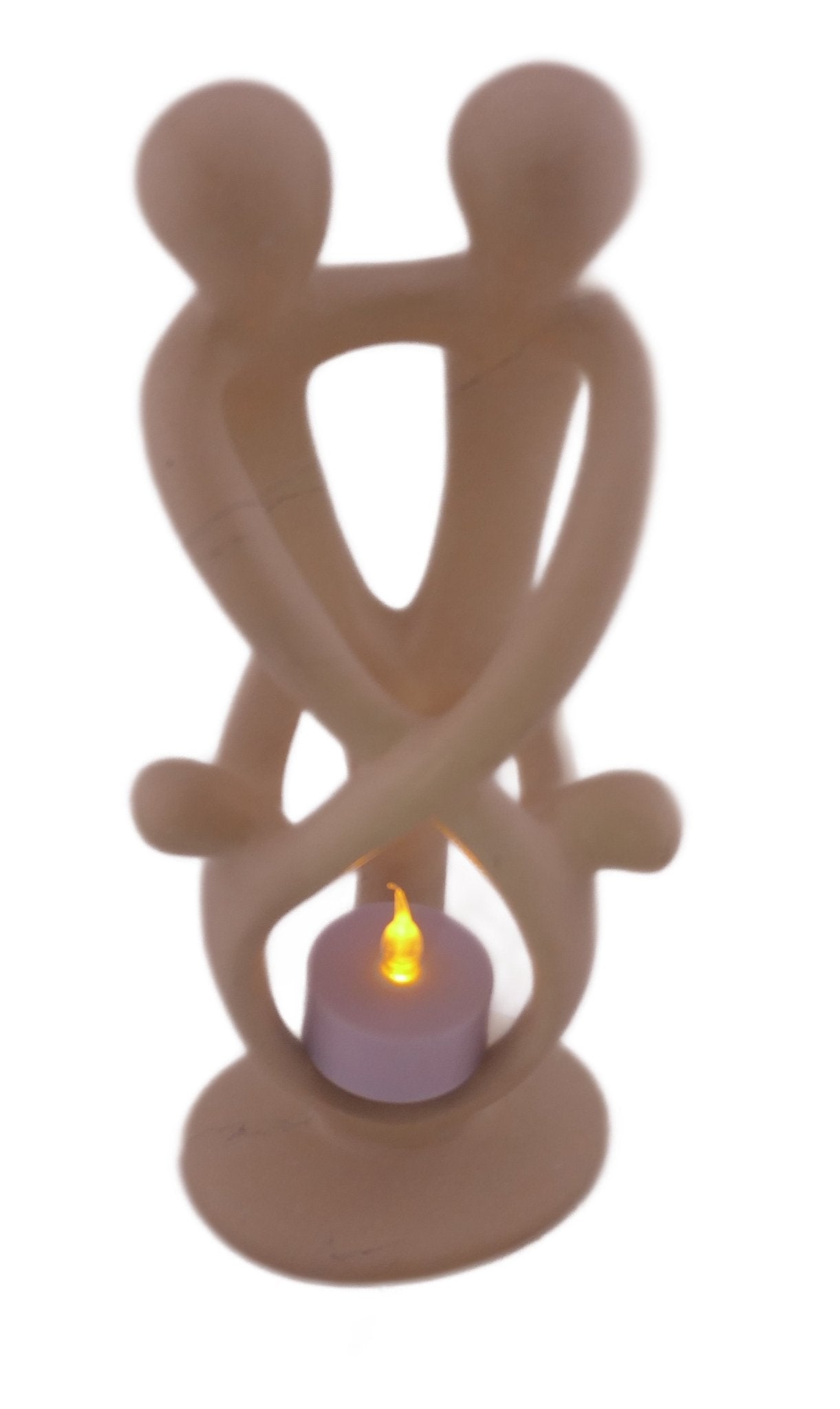 Family Stone Sculpture 20cm - Family of 3,4,5 and 6 Handcrafted African Art with Storycard - FriendlyTradingCo