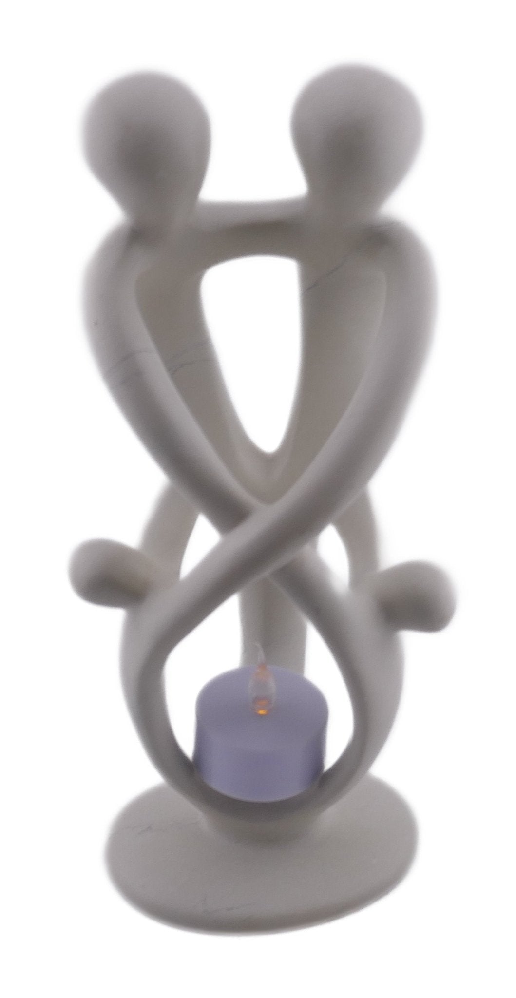 Family Stone Sculpture 20cm - Family of 3,4,5 and 6 Handcrafted African Art with Storycard - FriendlyTradingCo