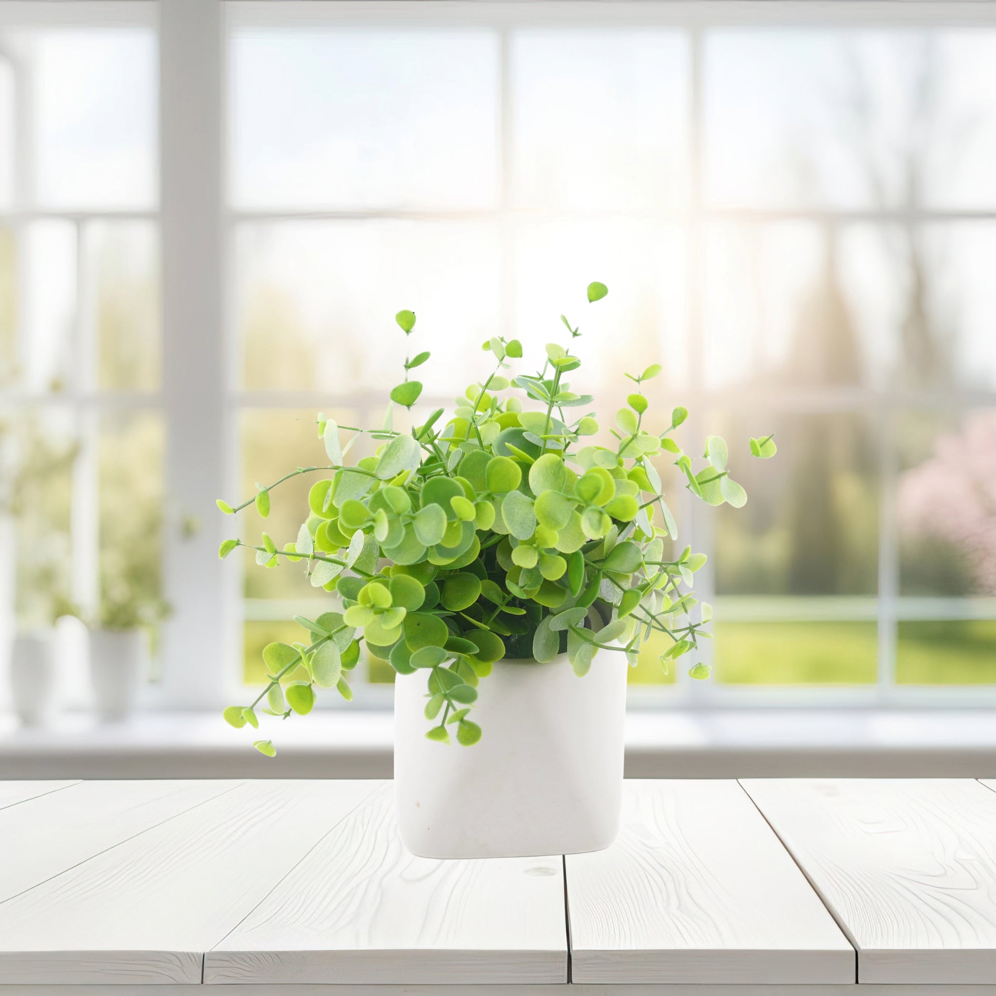 Geometric Stone Planter Plant Pot hand made 10cm with Storycard - FriendlyTradingCo