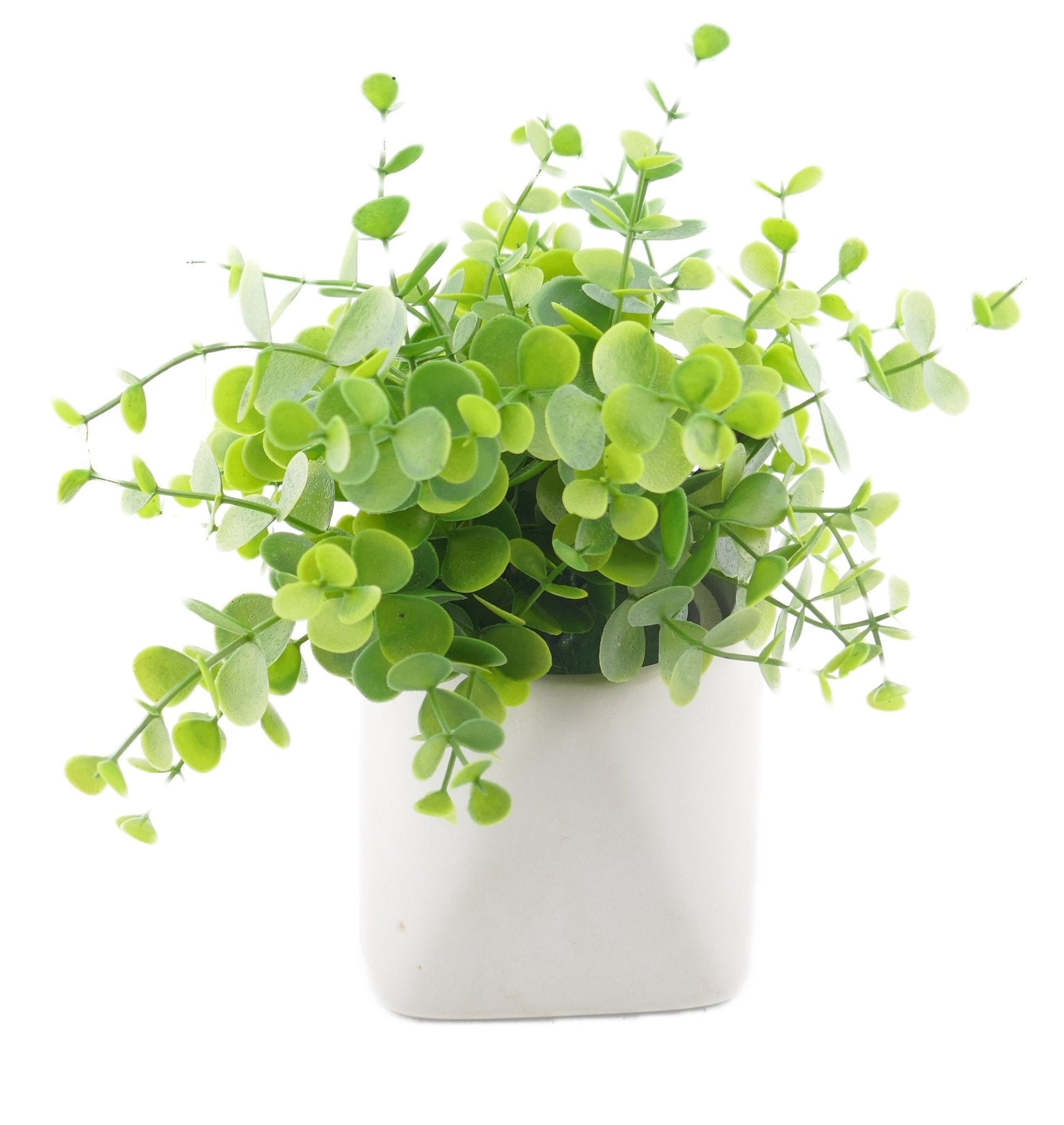 Geometrischer Pflanztopf aus Stein, handgefertigt, 10 cm, mit Storycard, Weiß oder Grau – FriendlyTradingCo