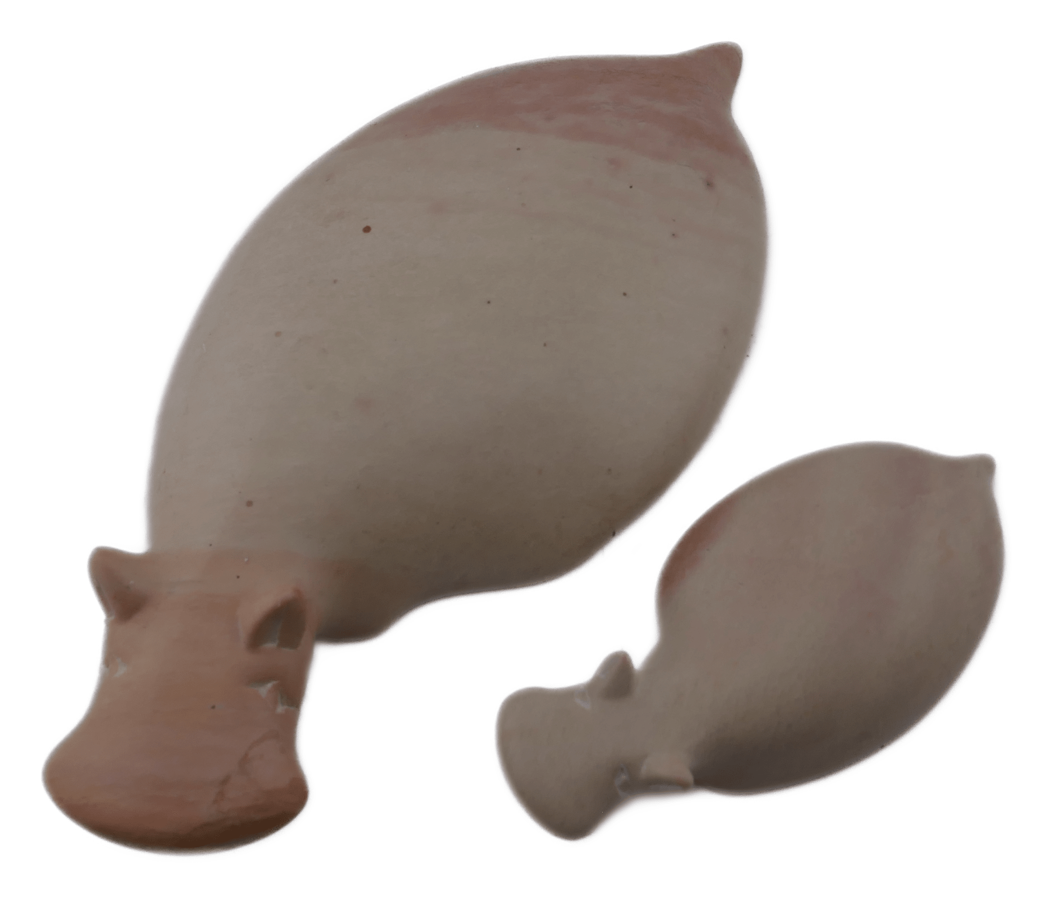 Hand-Carved Soapstone Swimming Hippo, 10 or 20 cm with story card, made by artisans in Kenya - FriendlyTradingCo