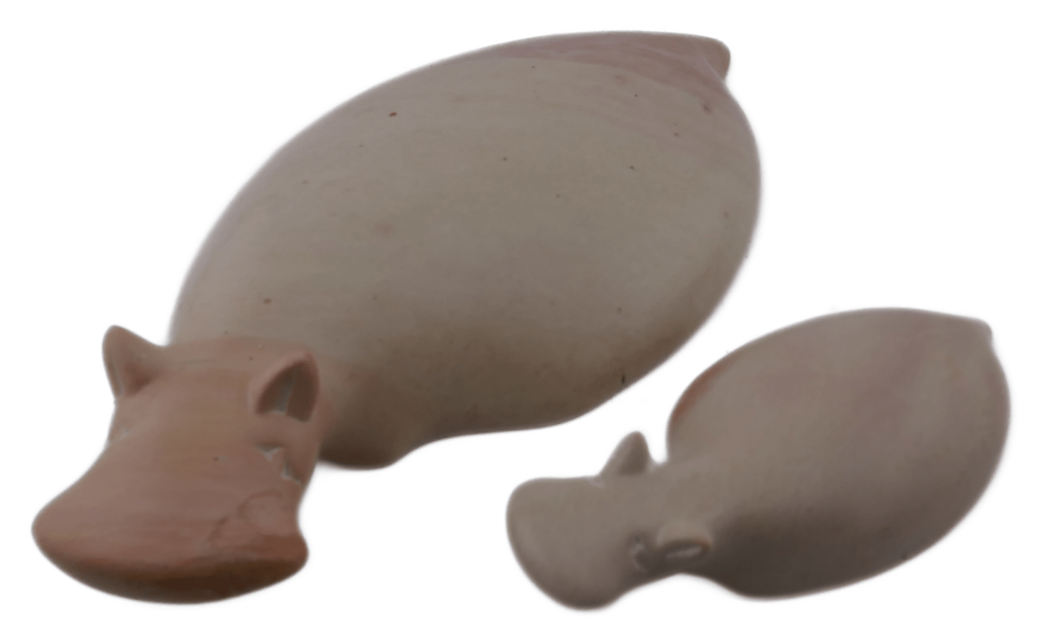 Hand-Carved Soapstone Swimming Hippo, 10 or 20 cm with story card, made by artisans in Kenya - FriendlyTradingCo