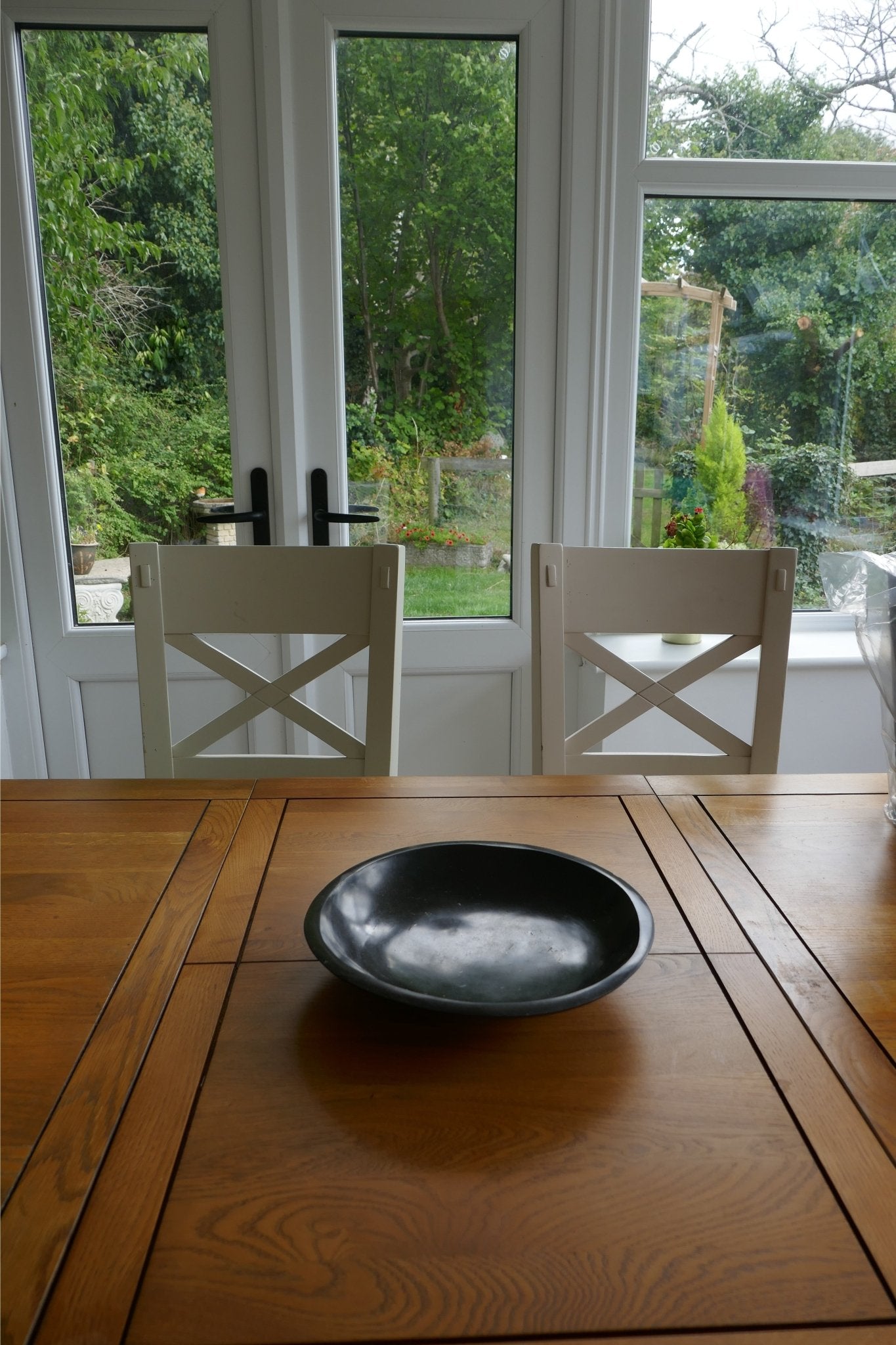 Handcrafted Black Basalt Stone Bowl // 12