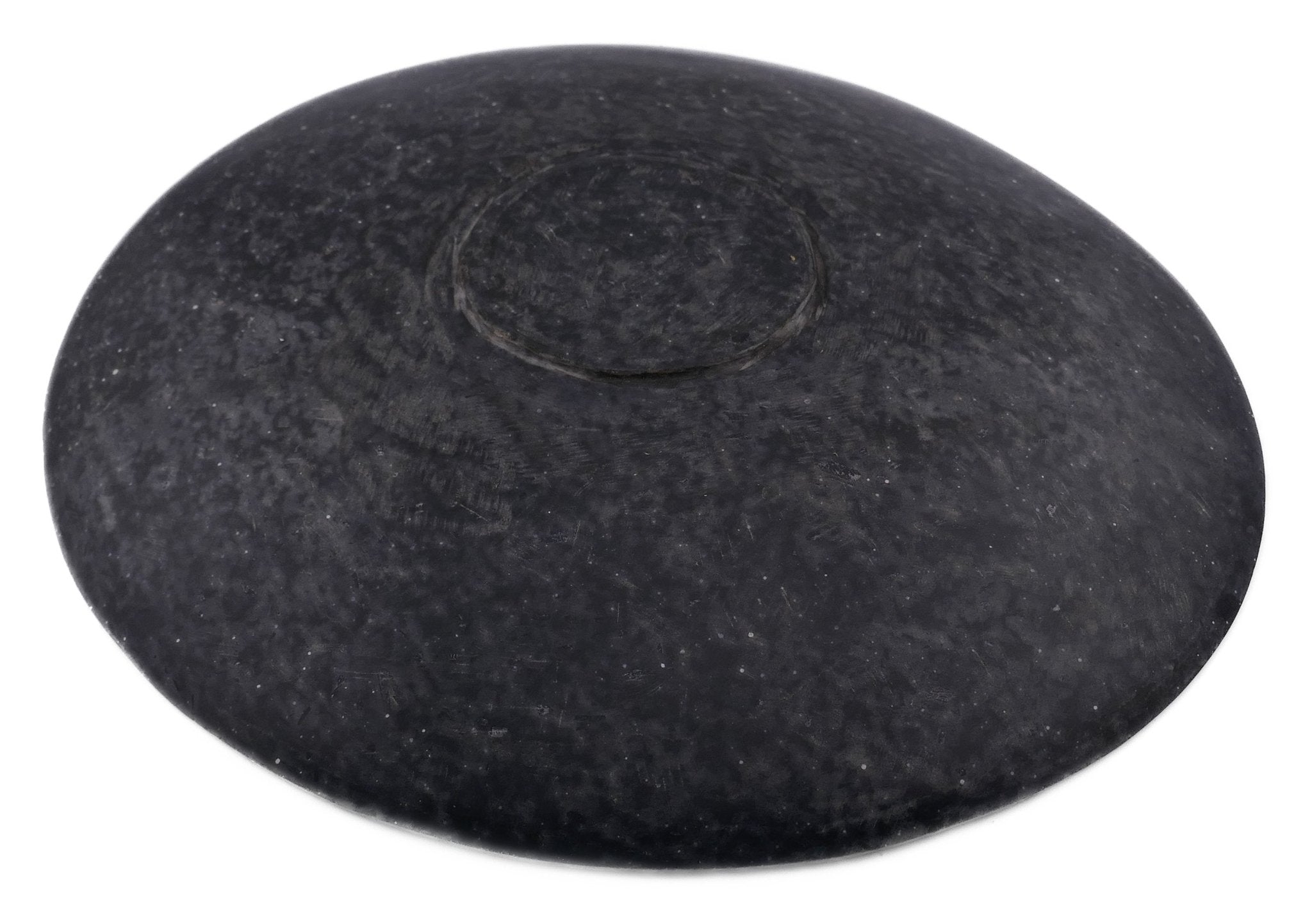 Handcrafted Black Basalt Stone Shallow Bowl // 12" / 30cm // Fruit, Salad, Breads, Shared dishes, dried Botanicals, Soaps // 6 - FriendlyTradingCo