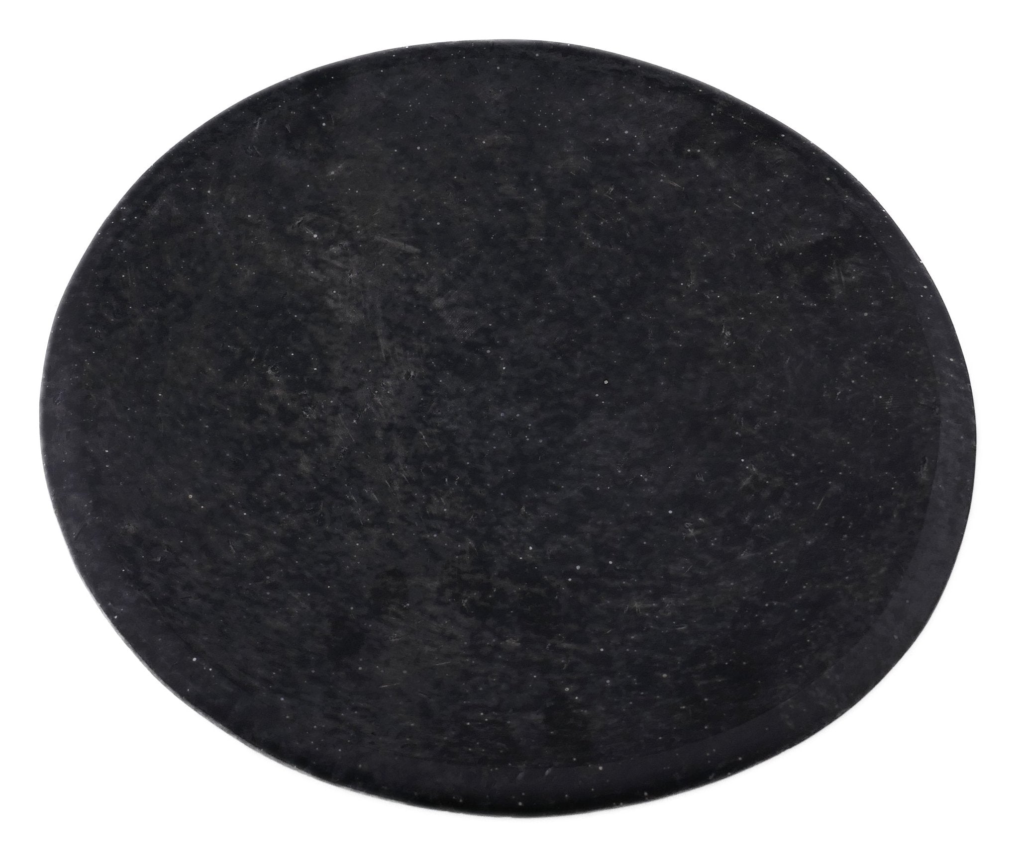 Handcrafted Black Basalt Stone Shallow Bowl // 12" / 30cm // Fruit, Salad, Breads, Shared dishes, dried Botanicals, Soaps // 6 - FriendlyTradingCo