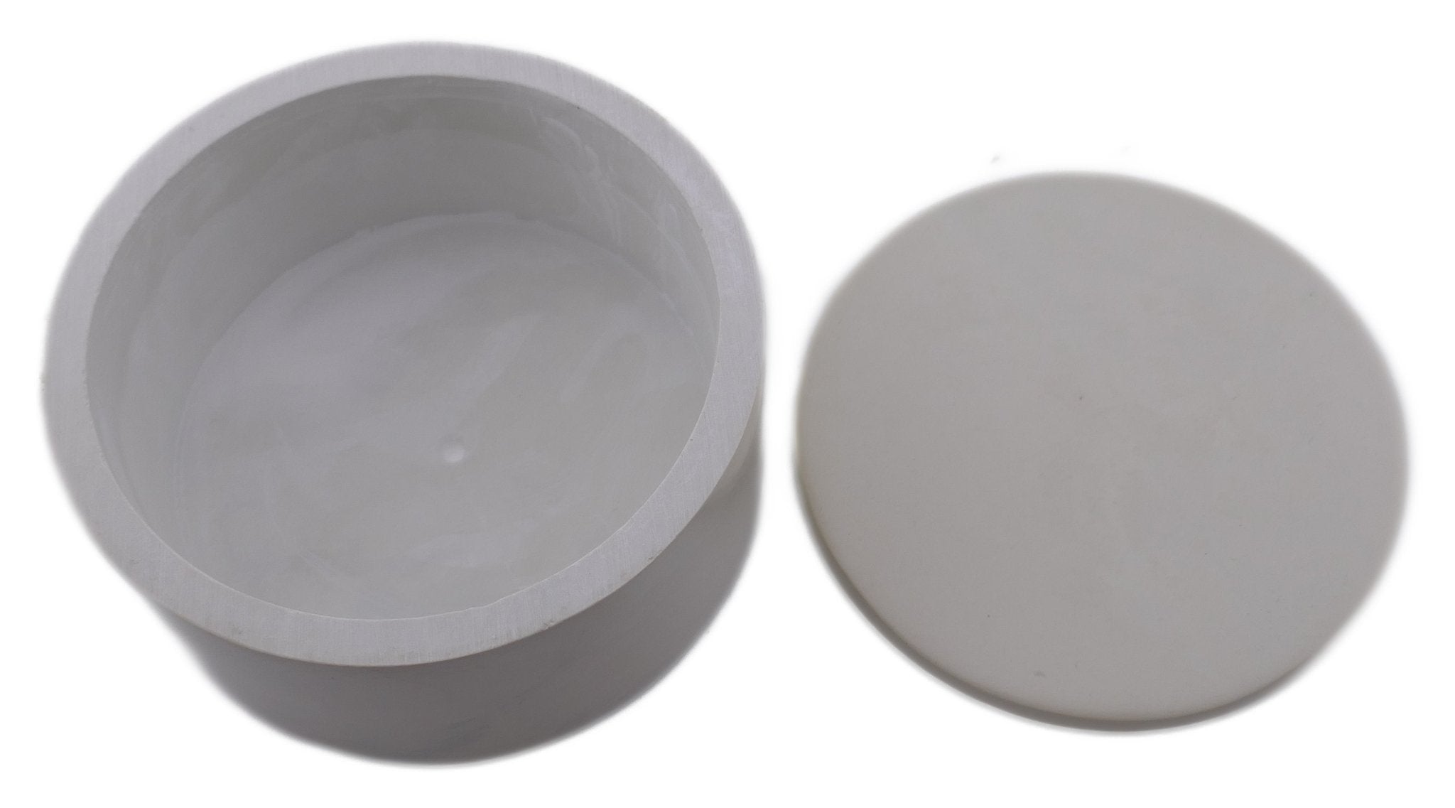 Handcrafted Stone Box // Natural Square or Round // 10cm // Kitchen, herbs, sweets, bathroom, jewellery // with Storycard - FriendlyTradingCo