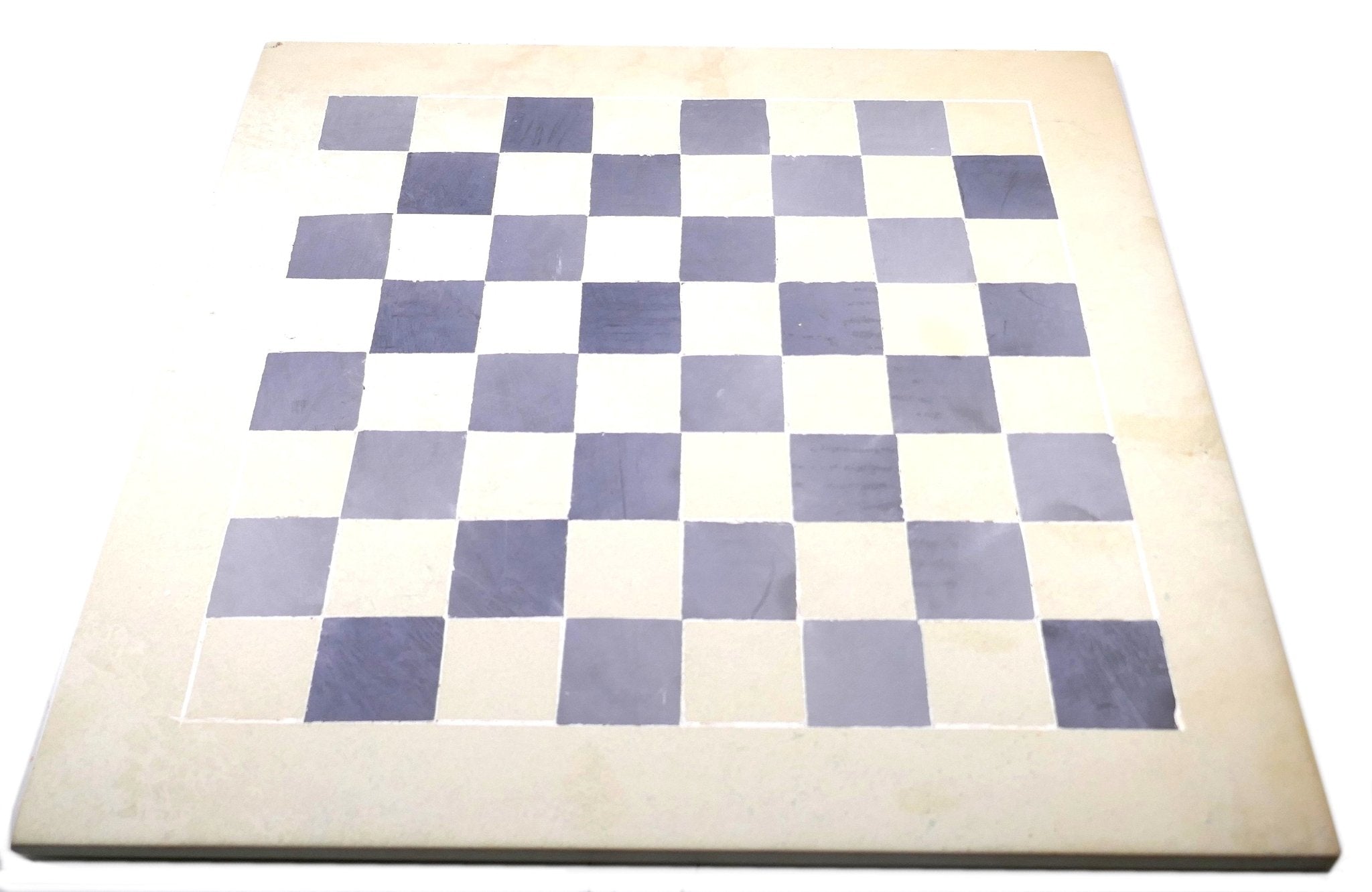 Handcrafted Stone Chess Set // Wild Animal design pieces // 14" / 36 cm // B&W board with Boxes for pieces - FriendlyTradingCo