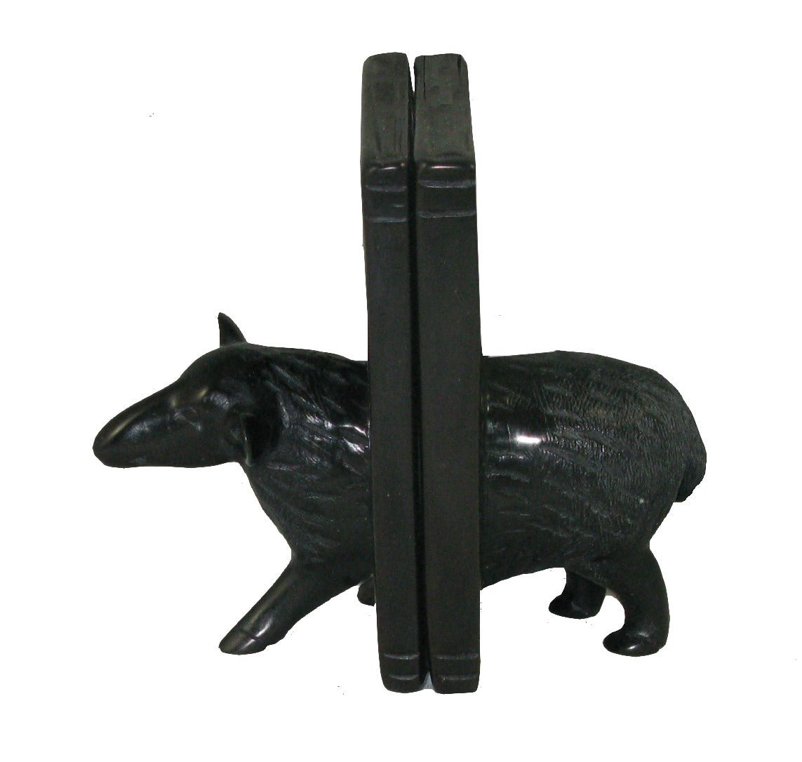 Heavy Stone Bookends // 15cm tall 1.7 kg // Sheep and Cow // farmers Bookends // Handcrafted in Stone with Story - card - FriendlyTradingCo